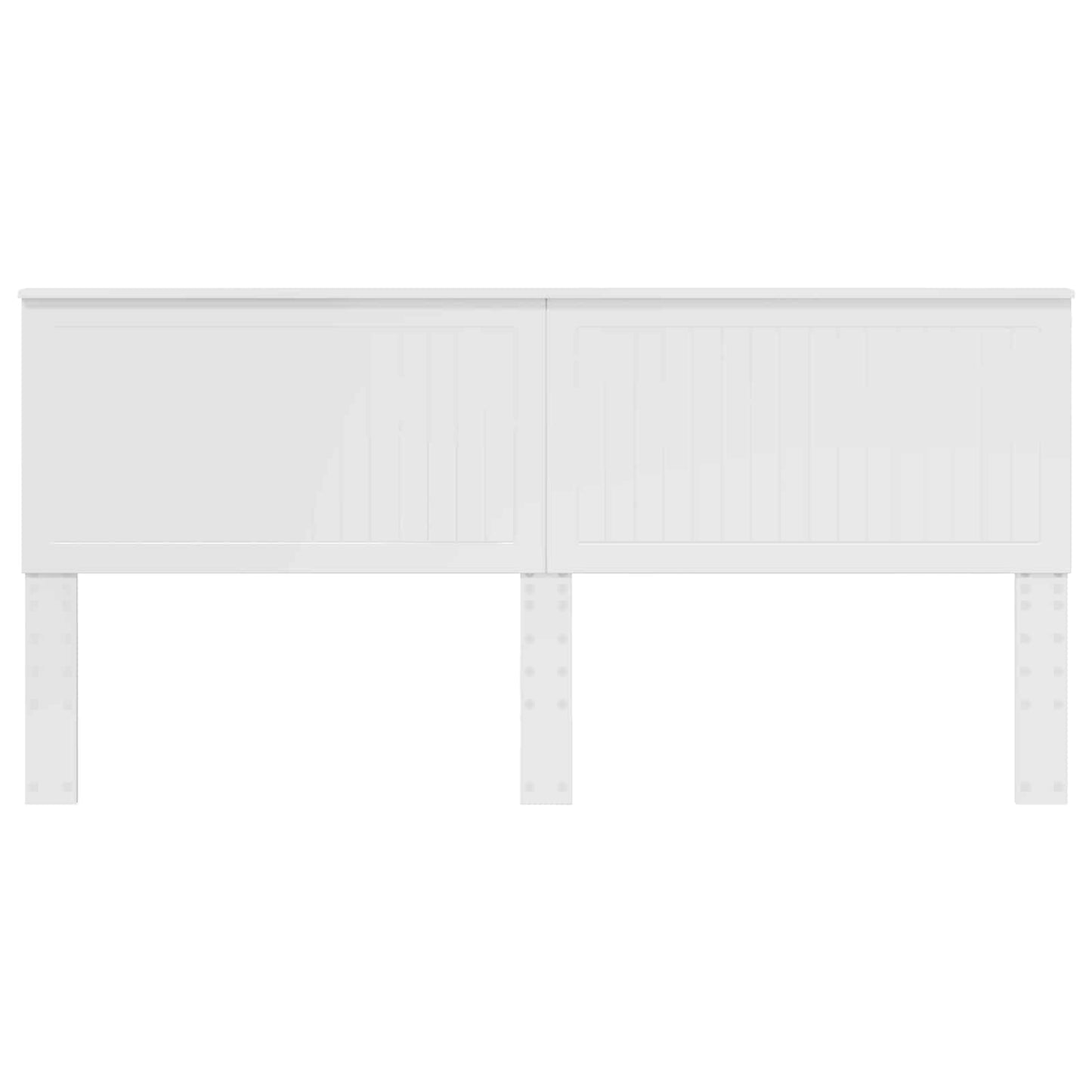 Headboard with Headboard Gloss White 200 cm Engineered wood