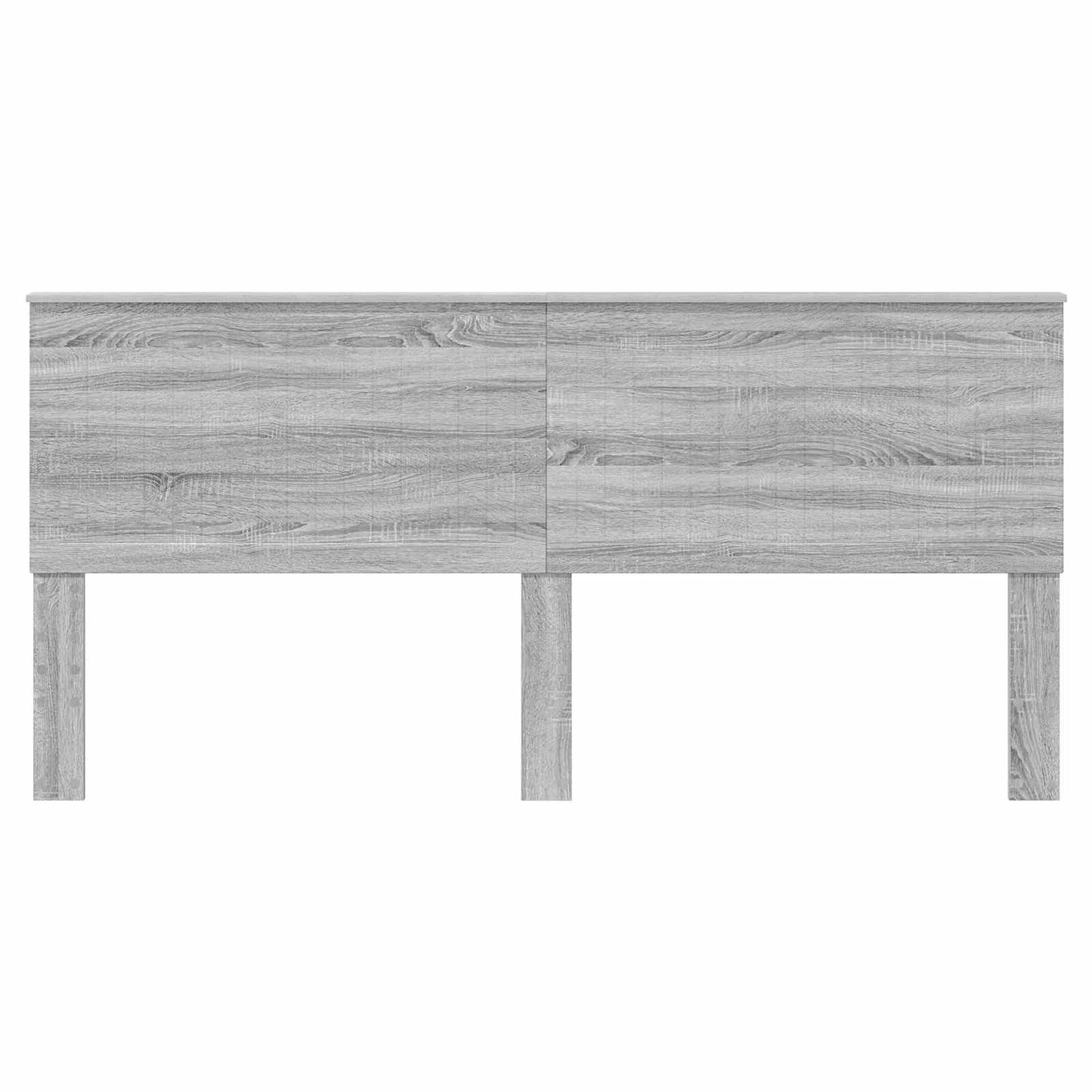 Headboard with Headboard Grey Sonoma 200 cm Engineered wood