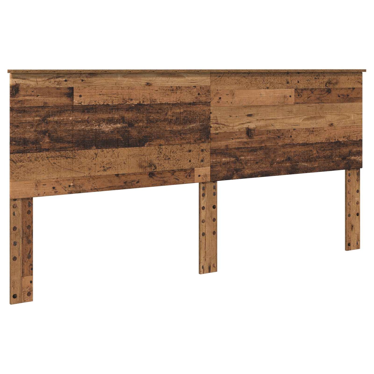 Headboard with Headboard Old Wood 200 cm Engineered wood