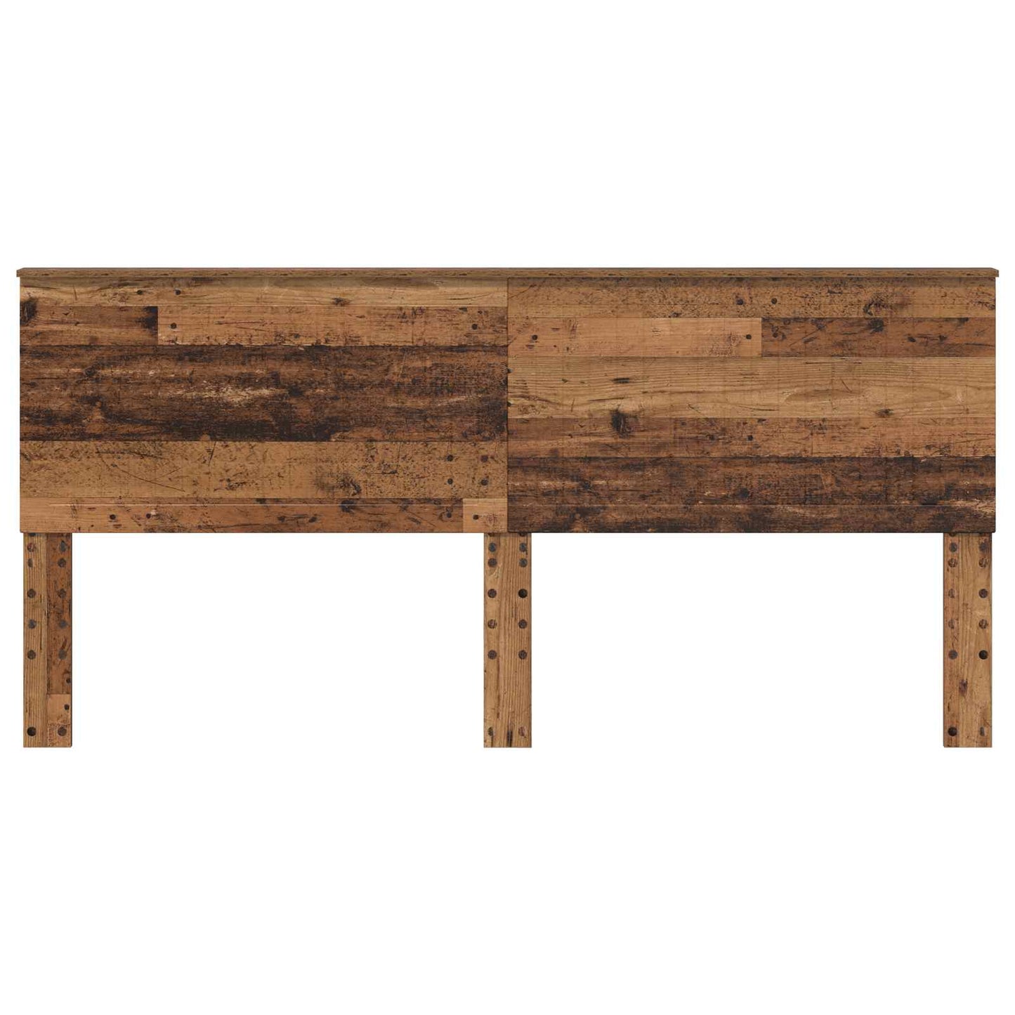 Headboard with Headboard Old Wood 200 cm Engineered wood