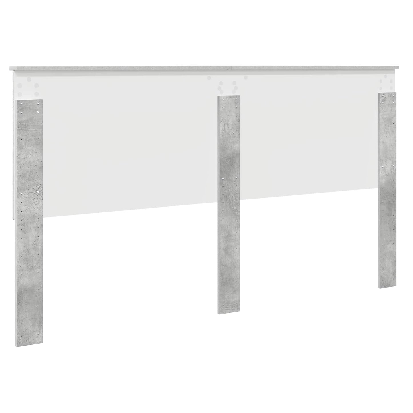 Headboard with Headboard Concrete Grey 180 cm Engineered wood