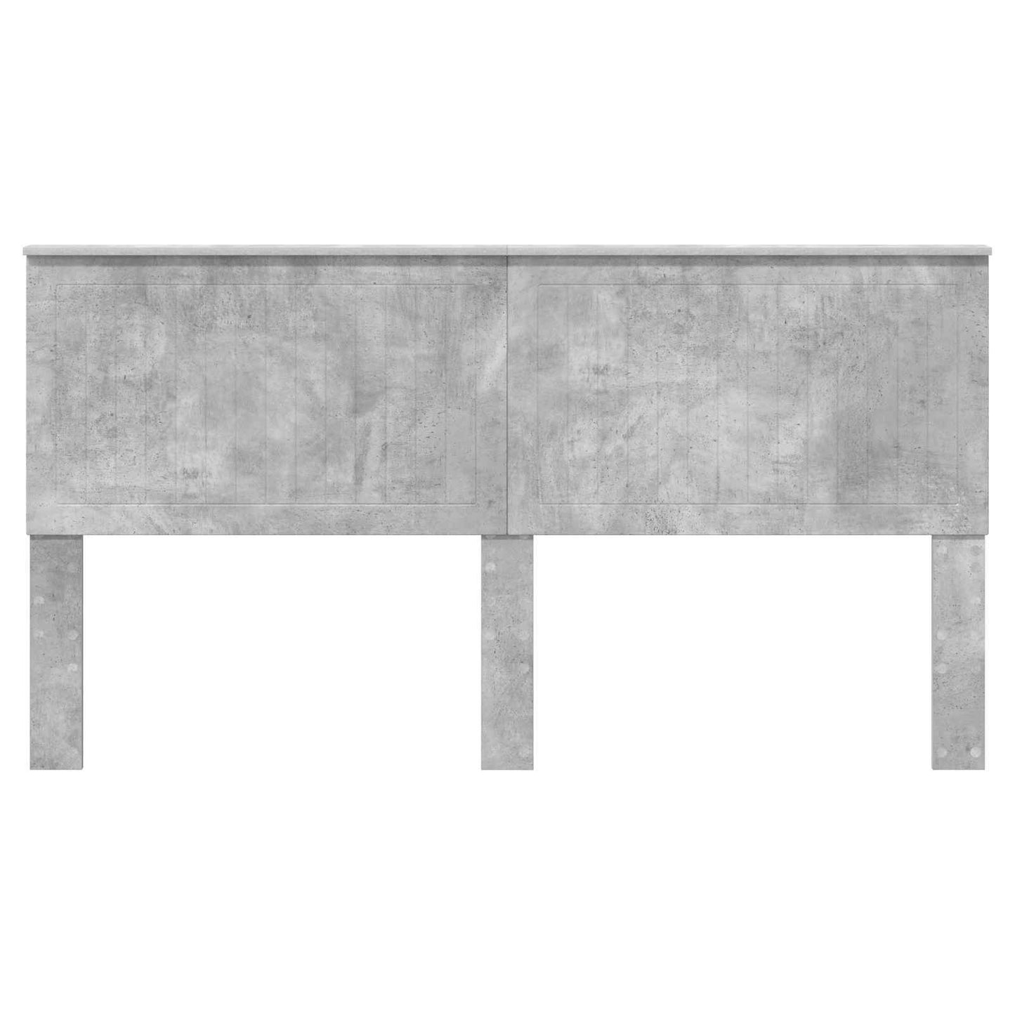 Headboard with Headboard Concrete Grey 180 cm Engineered wood