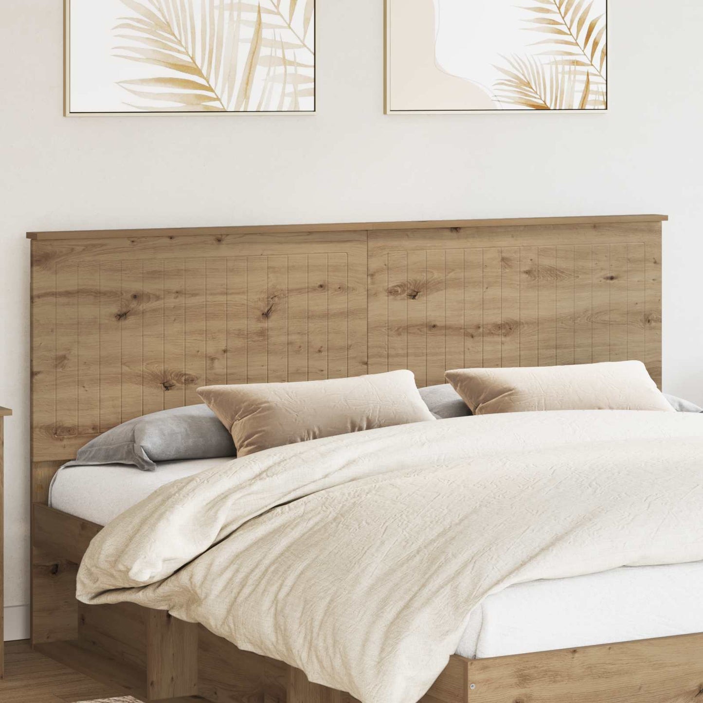 Headboard with Headboard Artisan Oak 180 cm Engineered wood