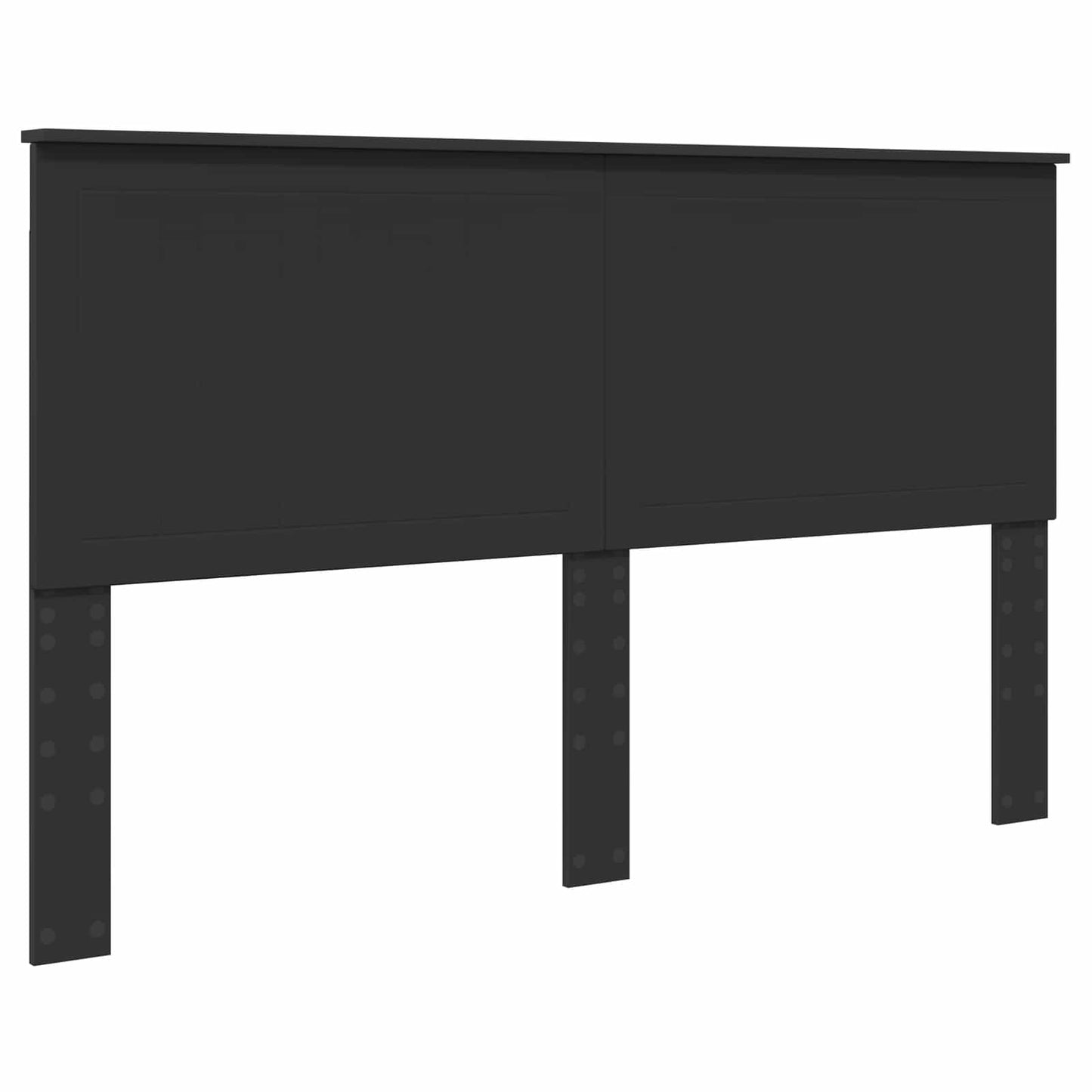 Headboard with Headboard Black Oak 160 cm Engineered wood
