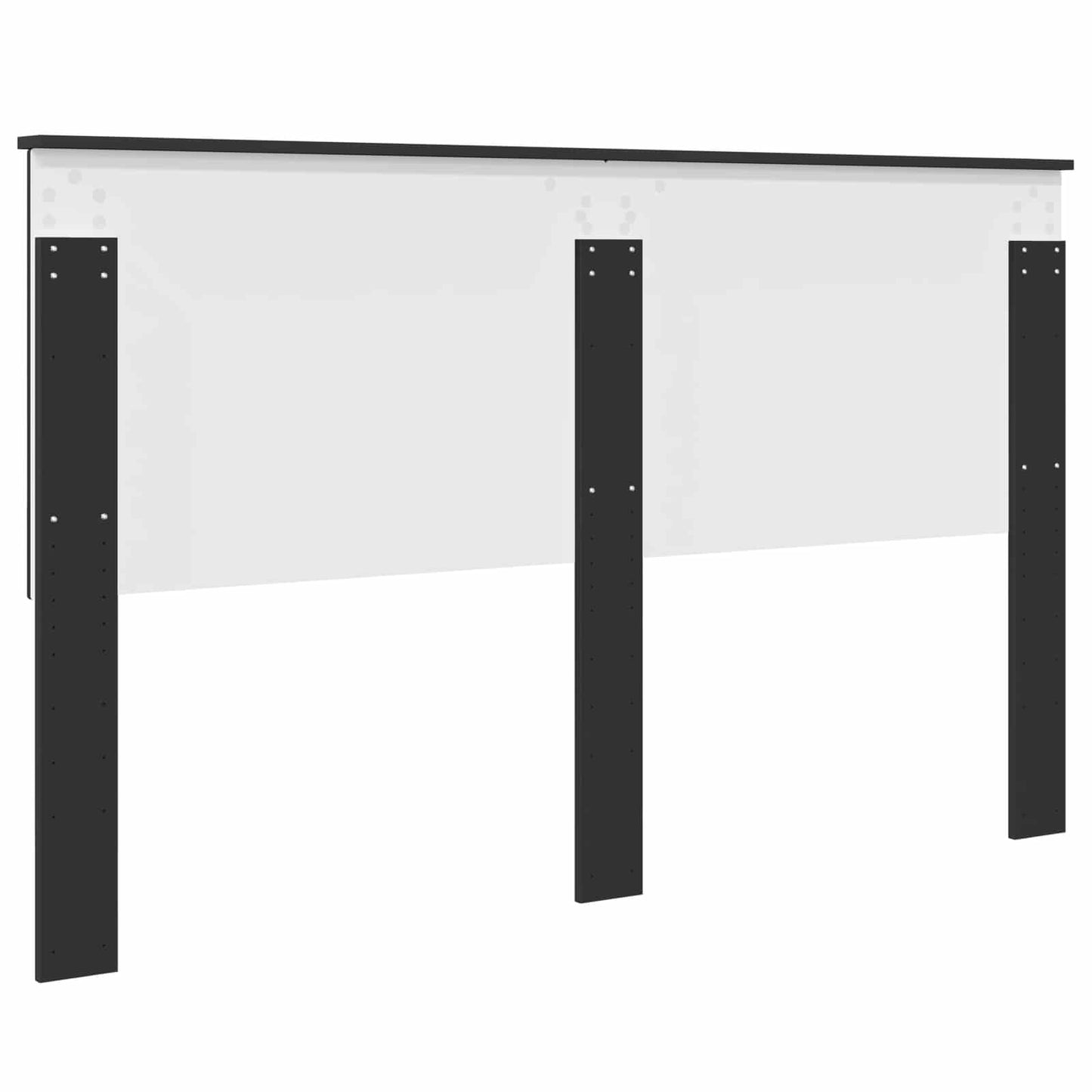 Headboard with Headboard Black Oak 160 cm Engineered wood