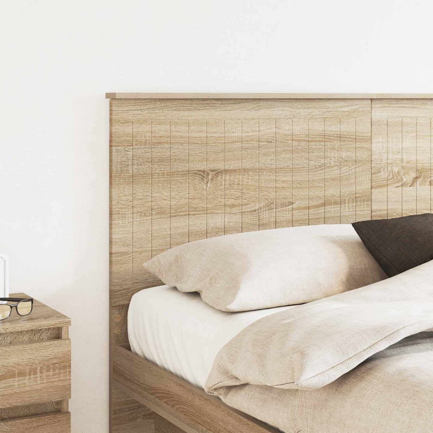 Headboard with Headboard Sonoma Oak 160 cm Engineered wood