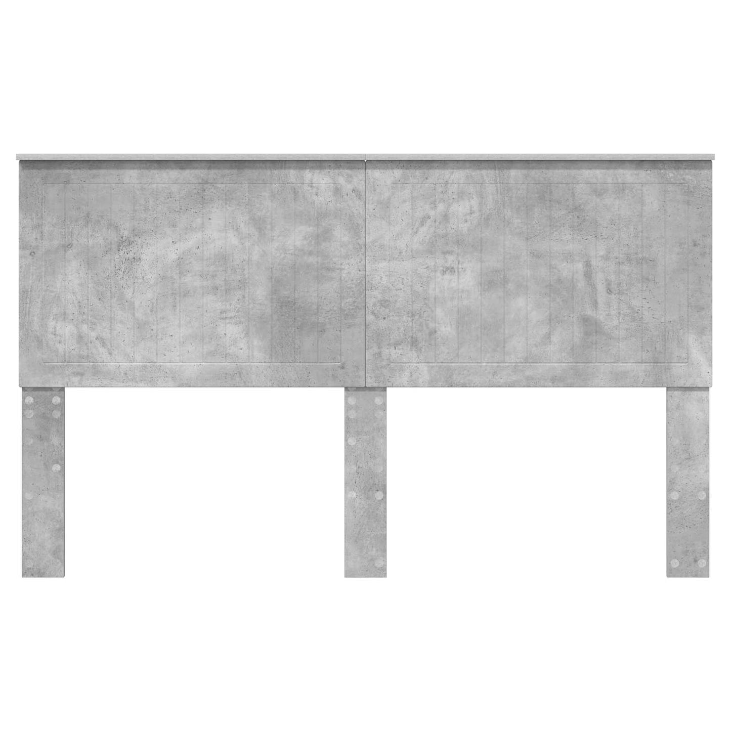 Headboard with Headboard Concrete Grey 160 cm Engineered wood