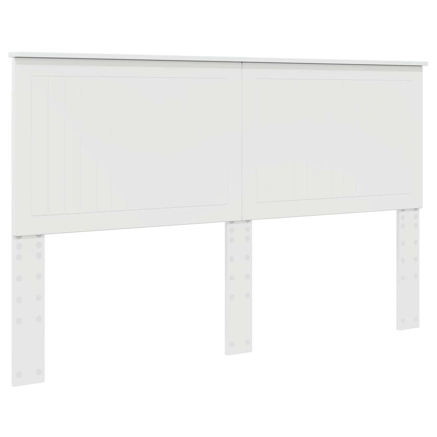 Headboard with Headboard Gloss White 160 cm Engineered wood