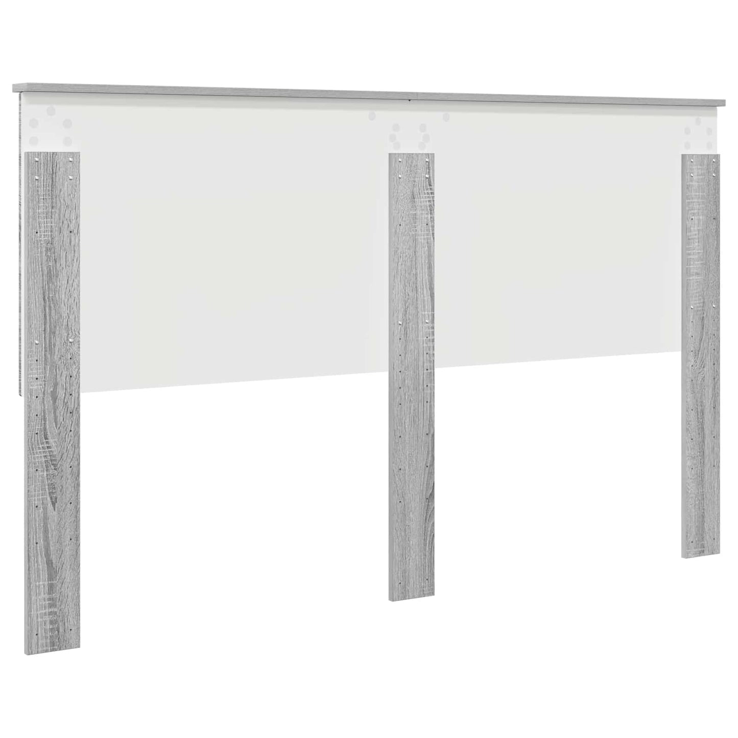 Headboard with Headboard Grey Sonoma 160 cm Engineered wood