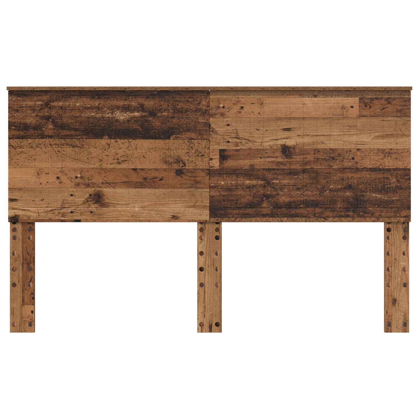 Headboard with Headboard Old Wood 160 cm Engineered wood