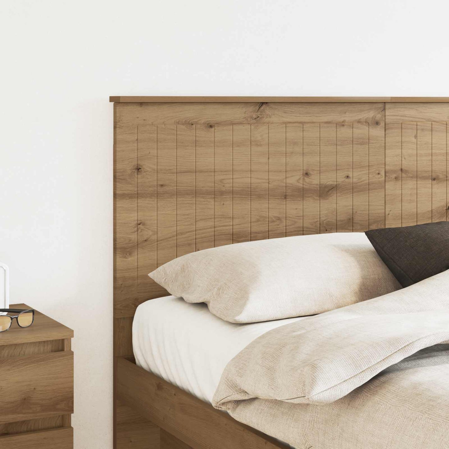 Headboard with Headboard Artisan Oak 160 cm Engineered wood