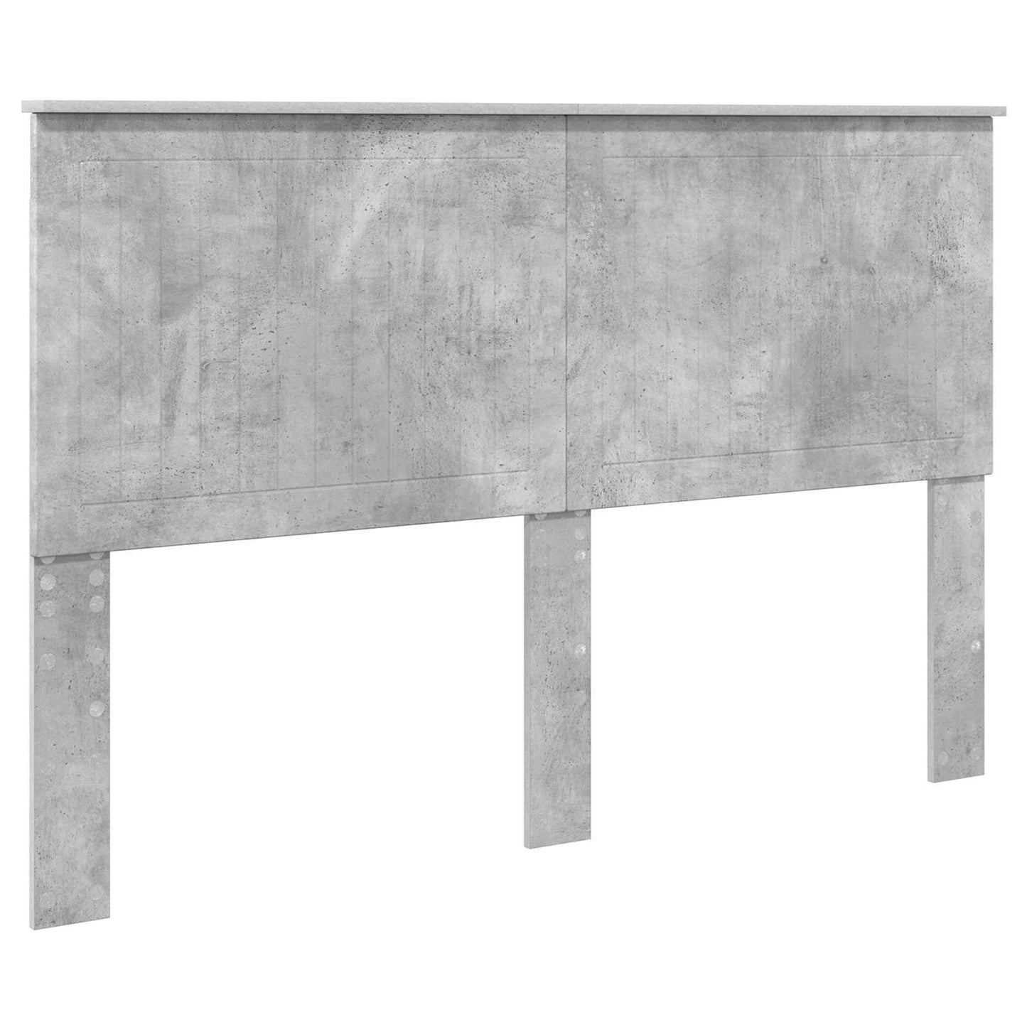 Headboard with Headboard Concrete Grey 150 cm Engineered wood