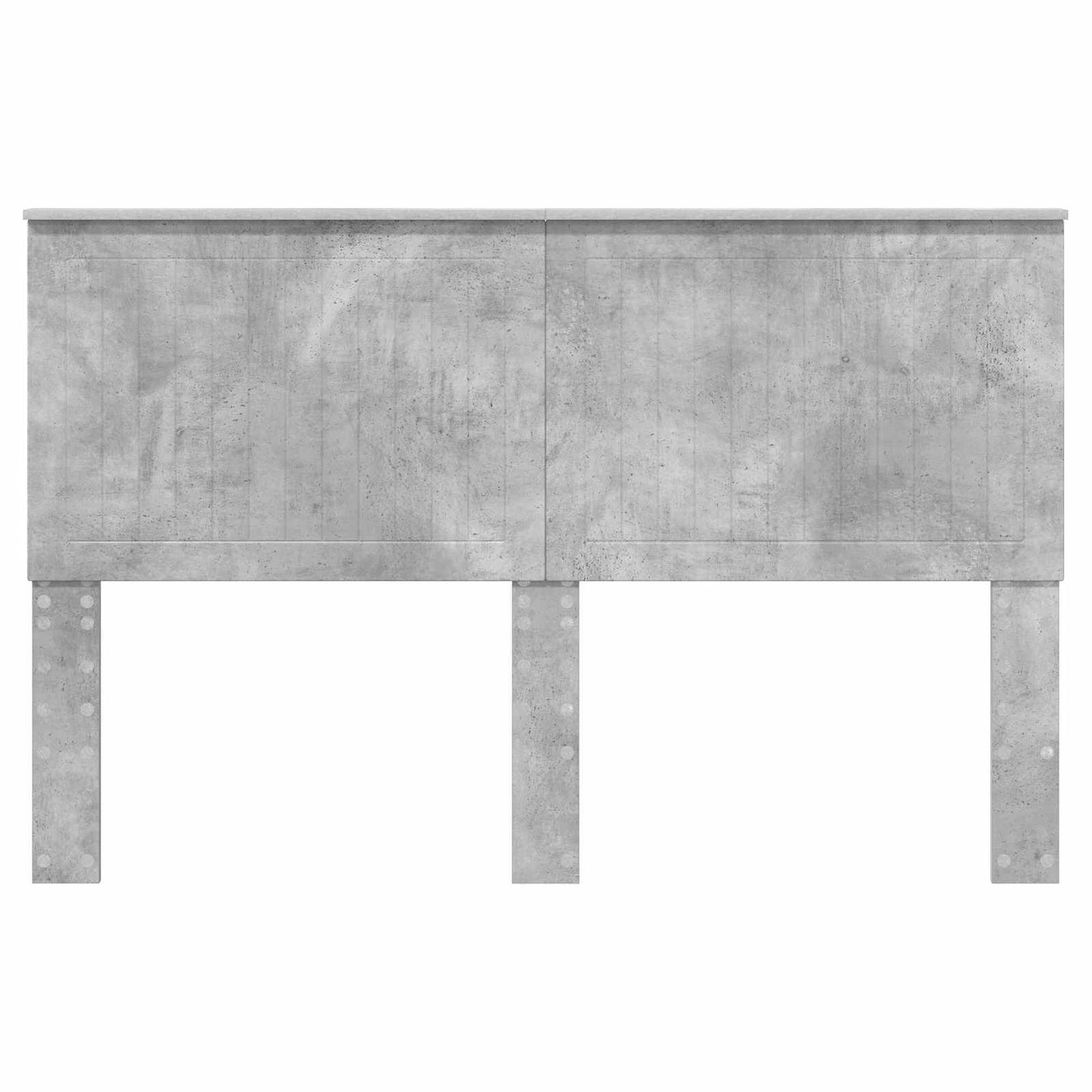 Headboard with Headboard Concrete Grey 150 cm Engineered wood