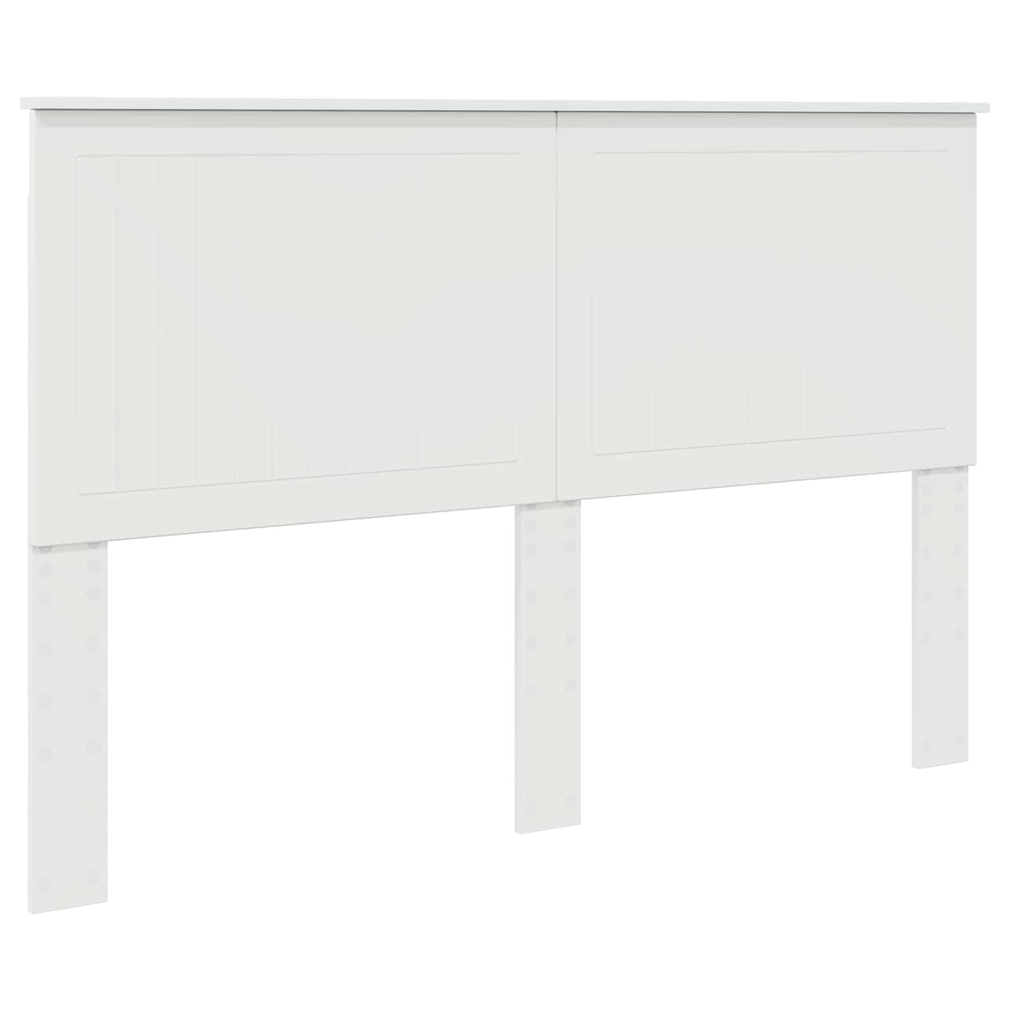 Headboard with Headboard Gloss White 150 cm Engineered wood