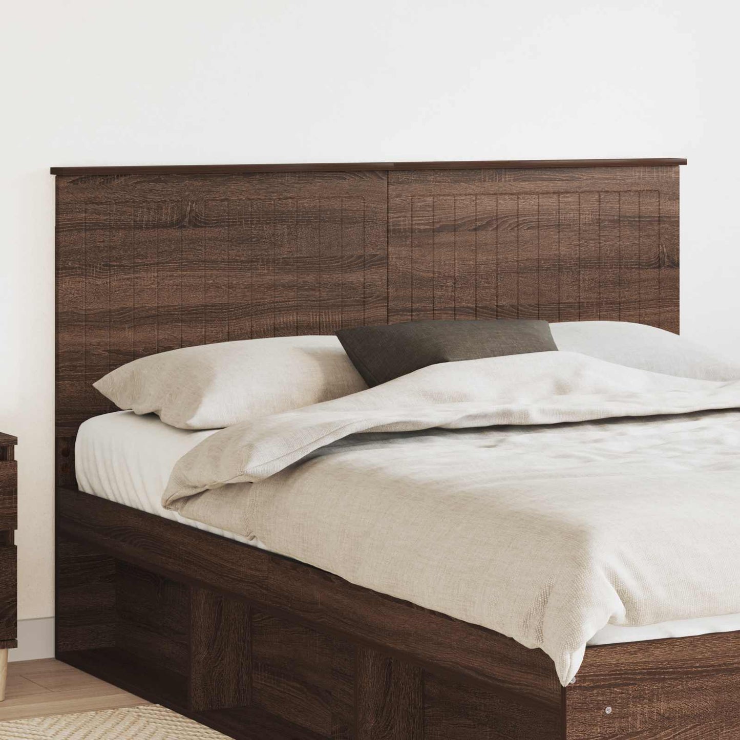 Headboard with Headboard Brown Oak 150 cm Engineered wood