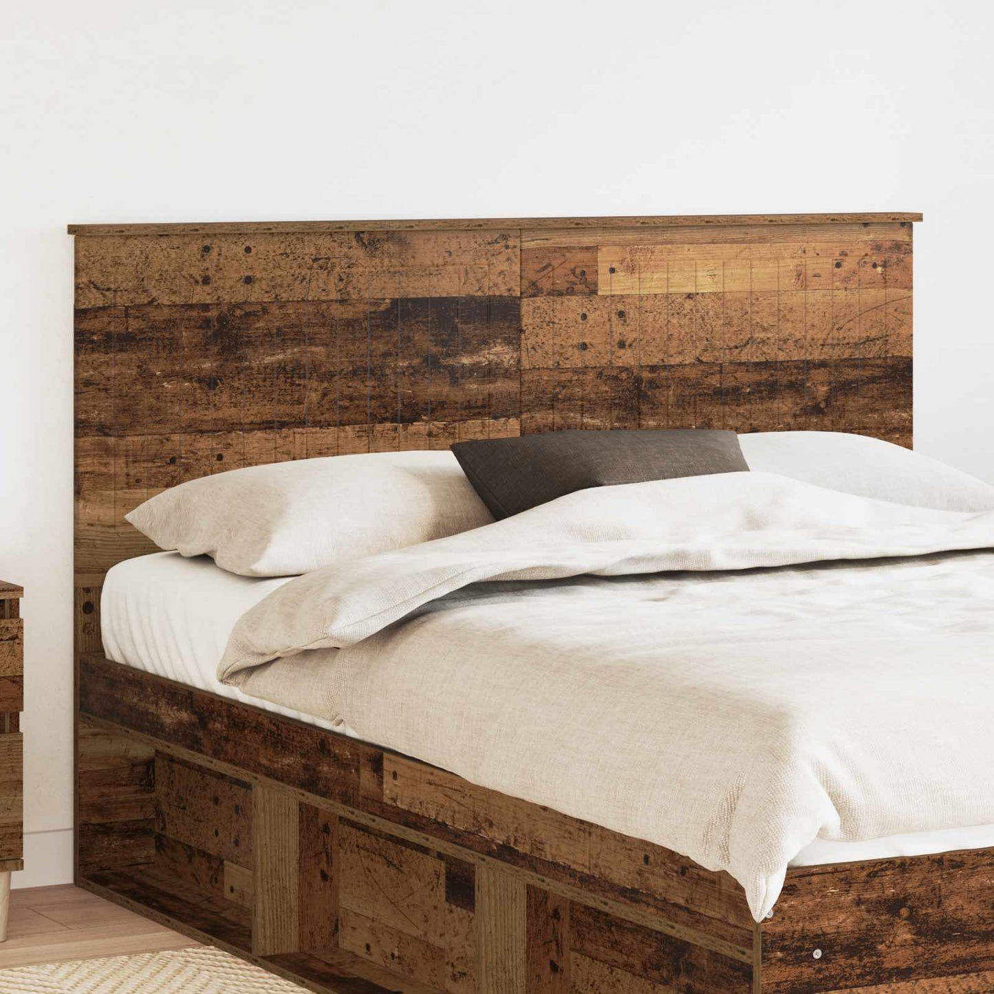 Headboard with Headboard Old Wood 150 cm Engineered wood