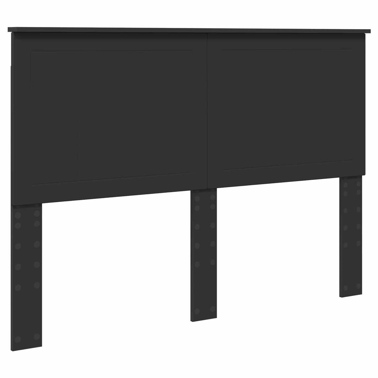 Headboard with Headboard Black Oak 140 cm Engineered wood