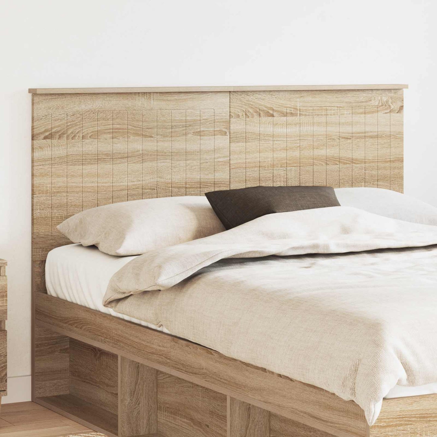 Headboard with Headboard Sonoma Oak 140 cm Engineered wood
