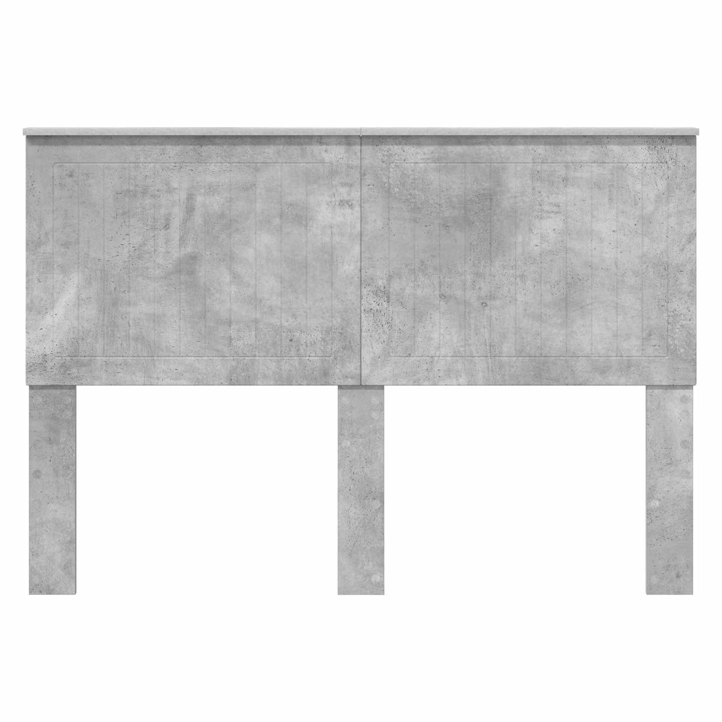 Headboard with Headboard Concrete Grey 140 cm Engineered wood