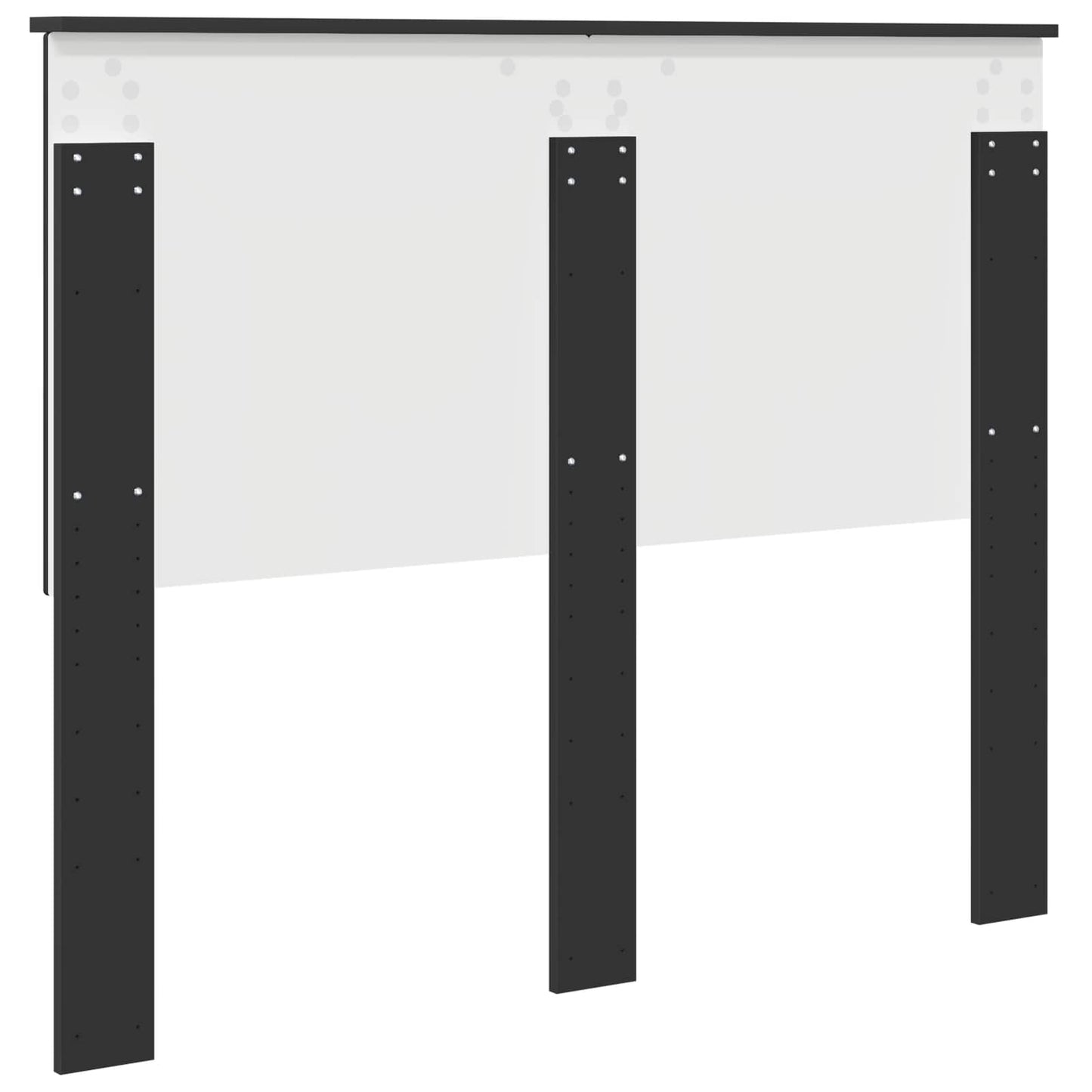 Headboard with Headboard Black Oak 135 cm Engineered wood