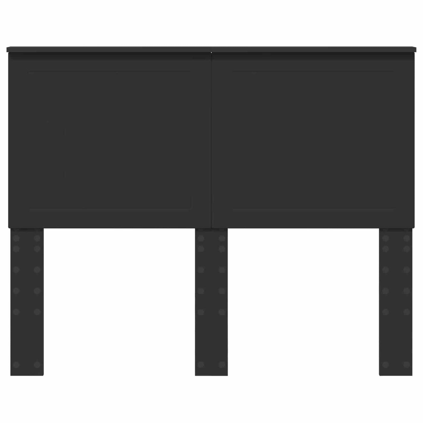 Headboard with Headboard Black Oak 135 cm Engineered wood