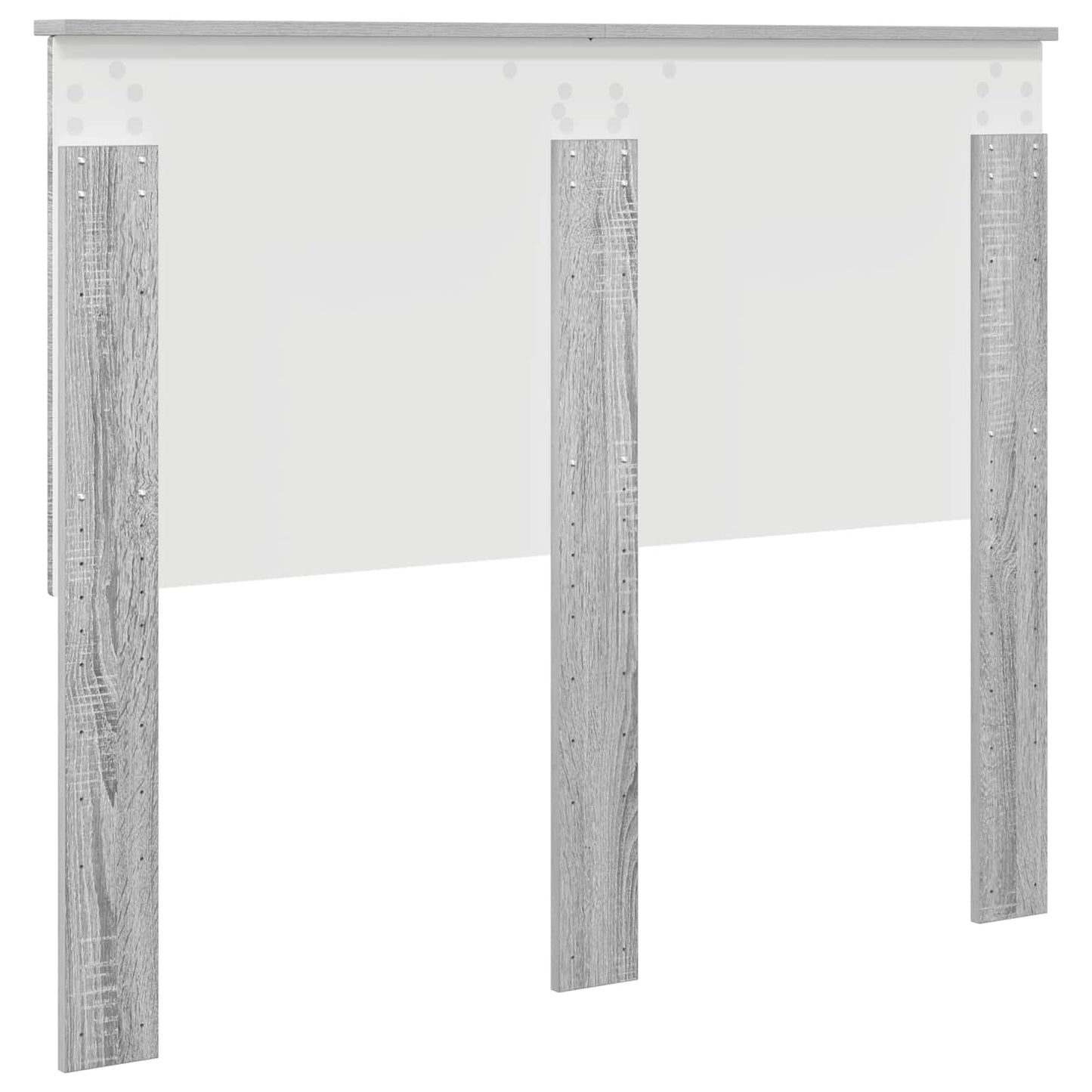 Headboard with Headboard Grey Sonoma 135 cm Engineered wood