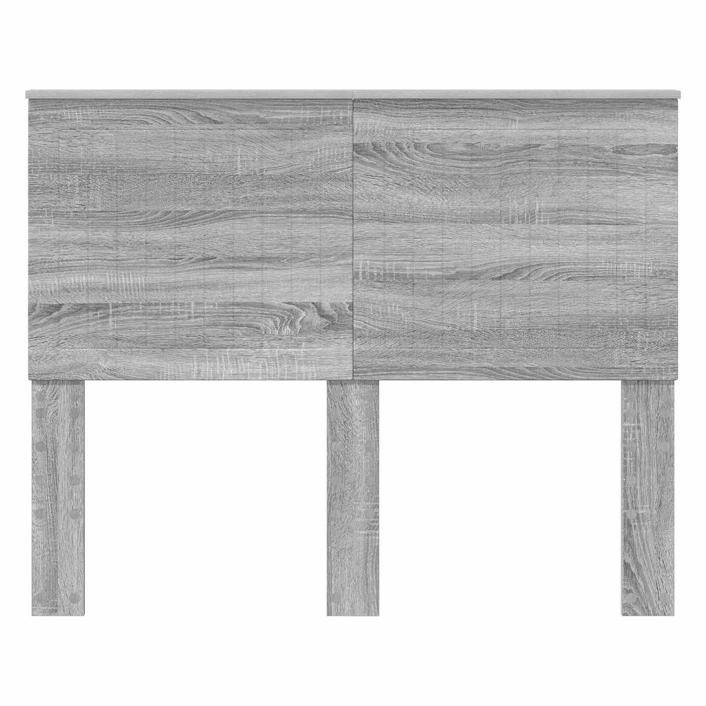 Headboard with Headboard Grey Sonoma 135 cm Engineered wood