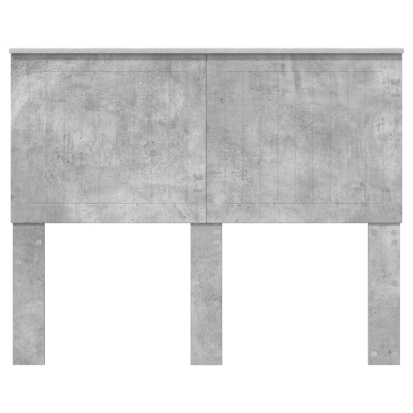 Headboard with Headboard Concrete Grey 120 cm Engineered wood