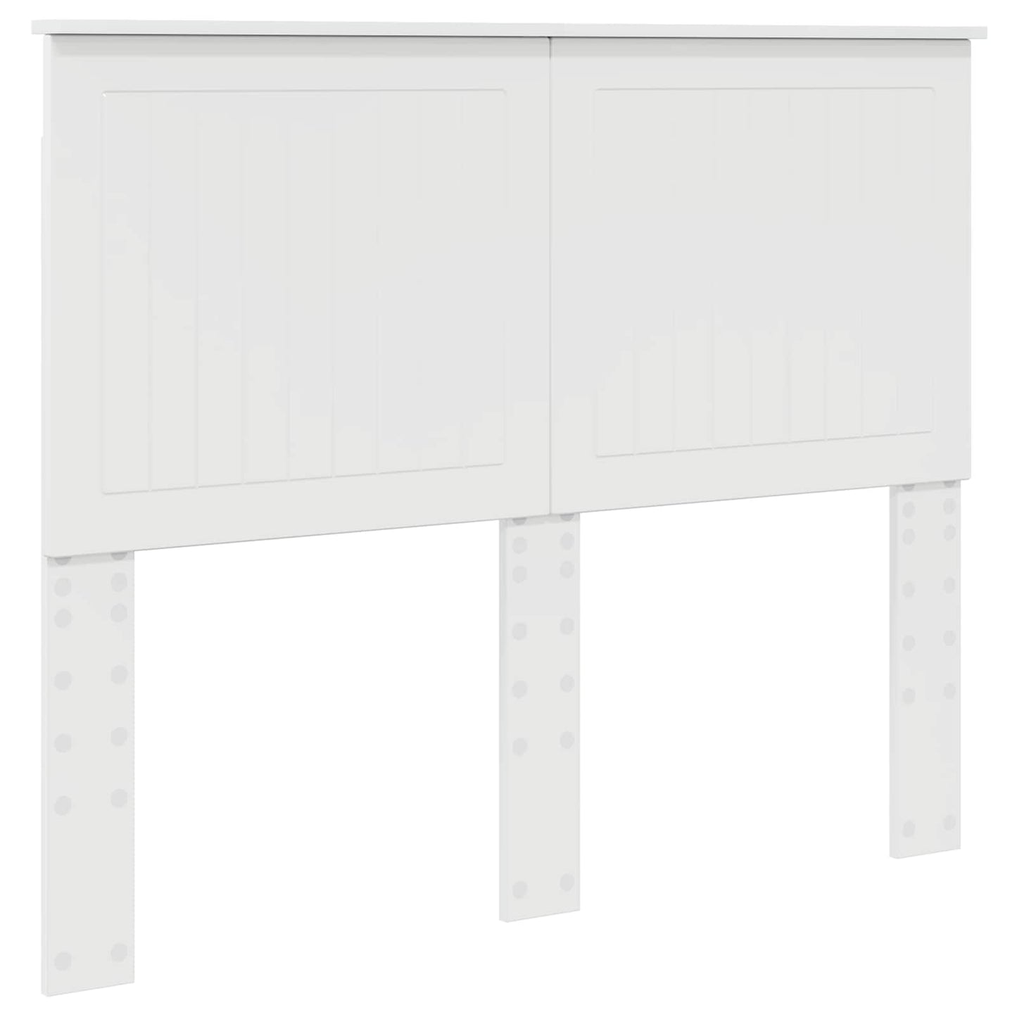 Headboard with Headboard Gloss White 120 cm Engineered wood