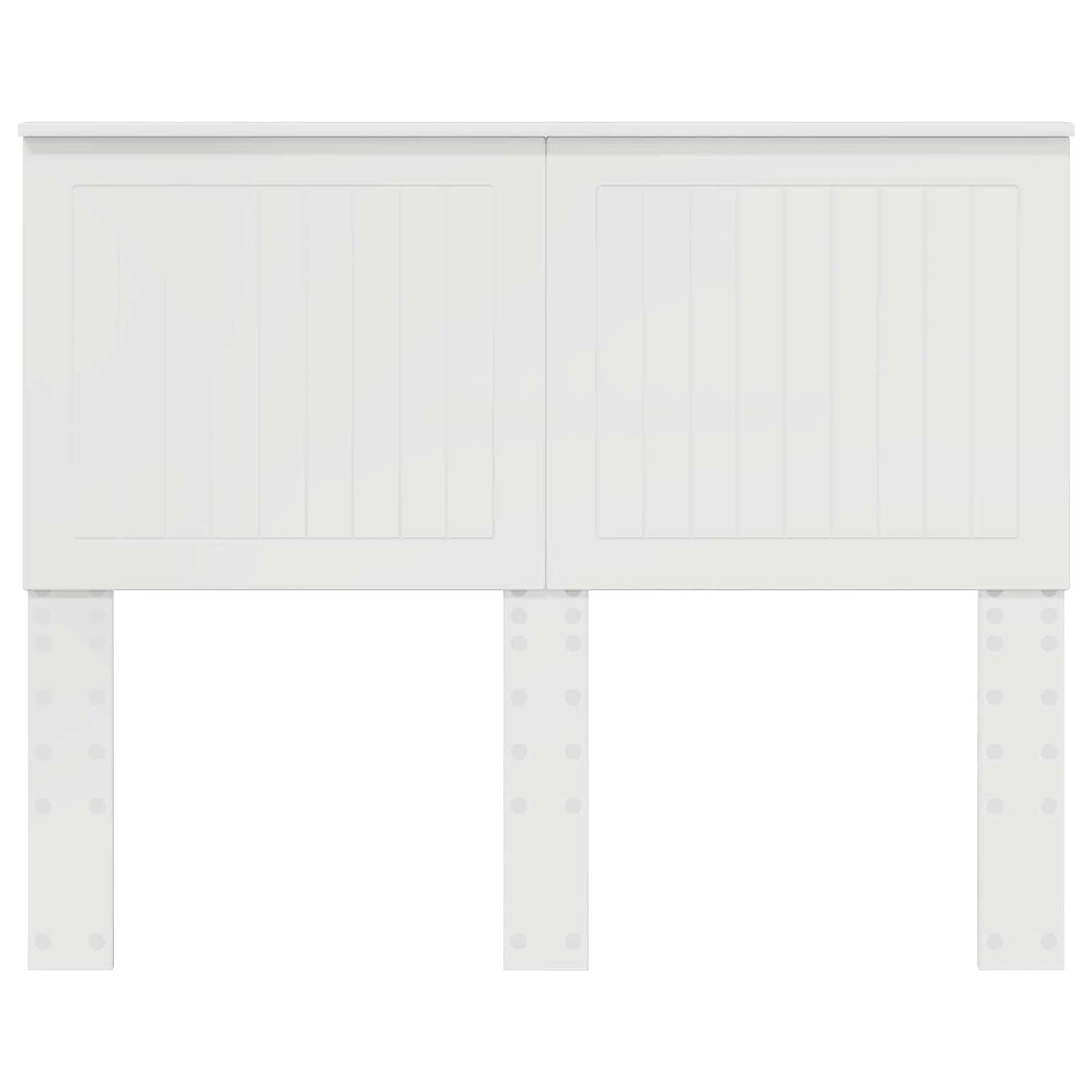 Headboard with Headboard Gloss White 120 cm Engineered wood