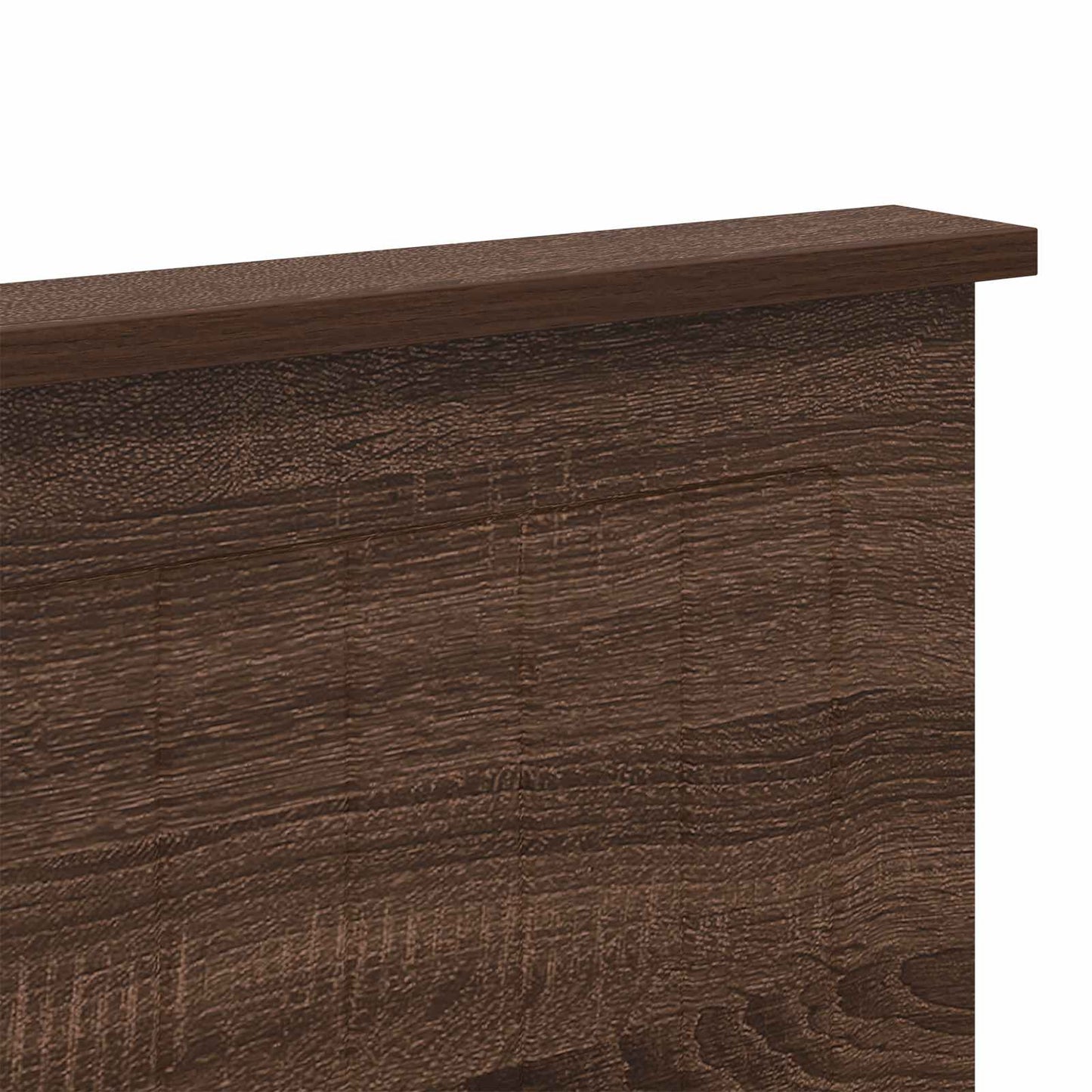 Headboard with Headboard Brown Oak 120 cm Engineered wood