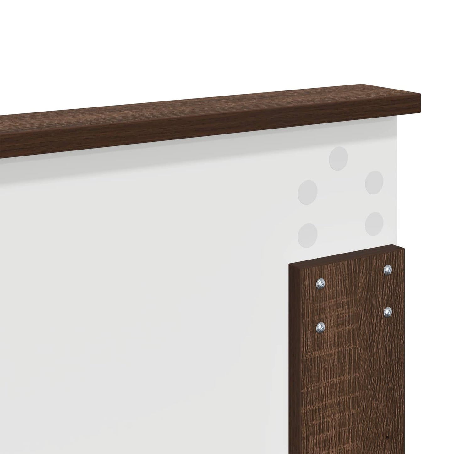 Headboard with Headboard Brown Oak 120 cm Engineered wood
