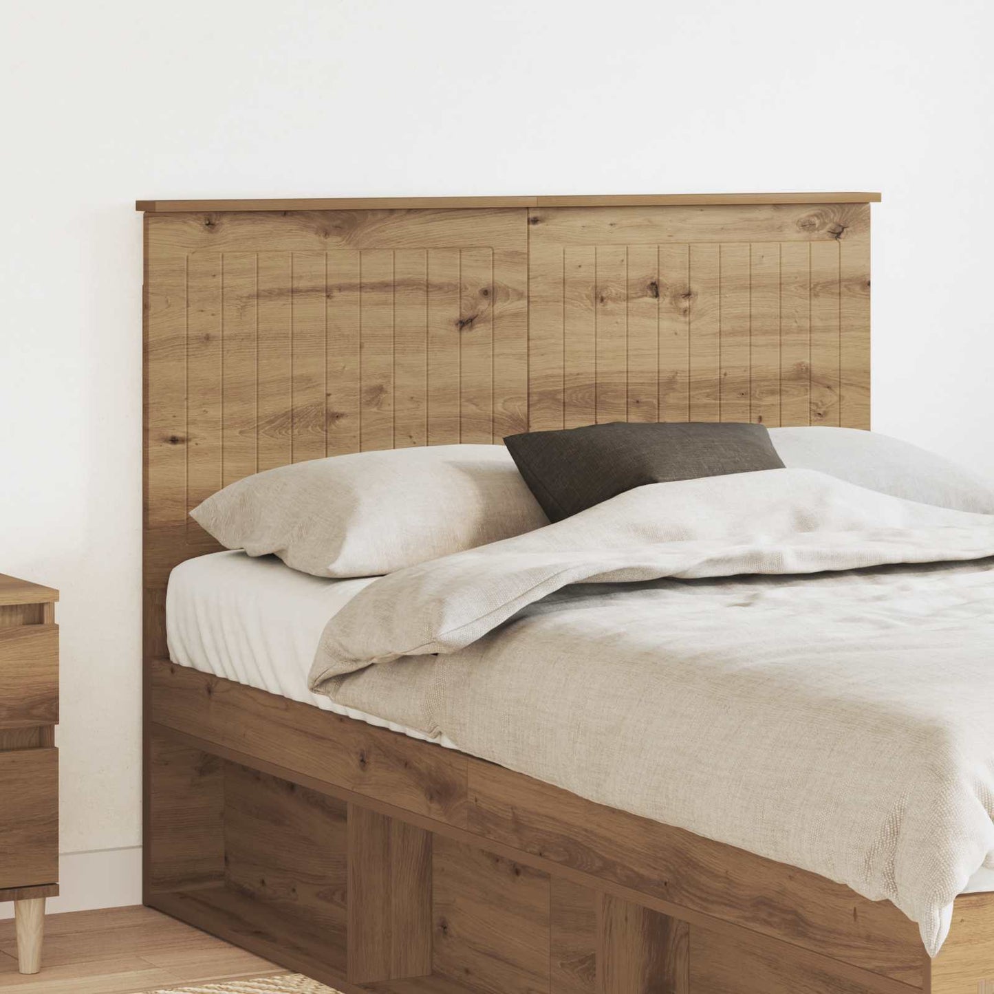 Headboard with Headboard Artisan Oak 120 cm Engineered wood
