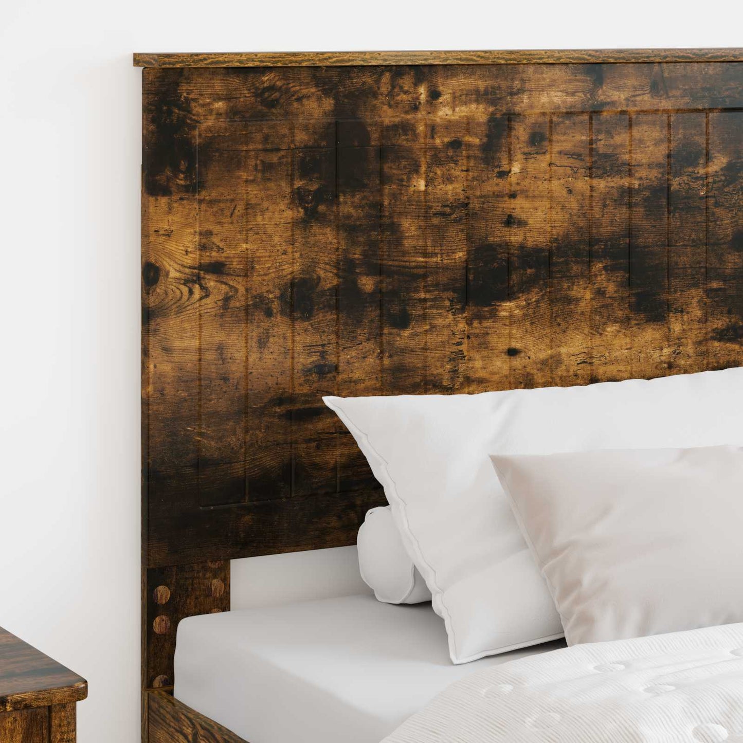 Headboard with Headboard Smoked Oak 100 cm Engineered wood