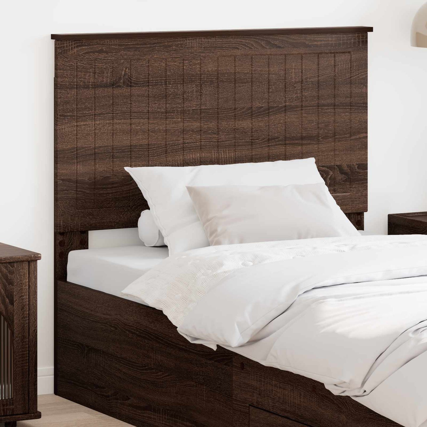 Headboard with Headboard Brown Oak 100 cm Engineered wood
