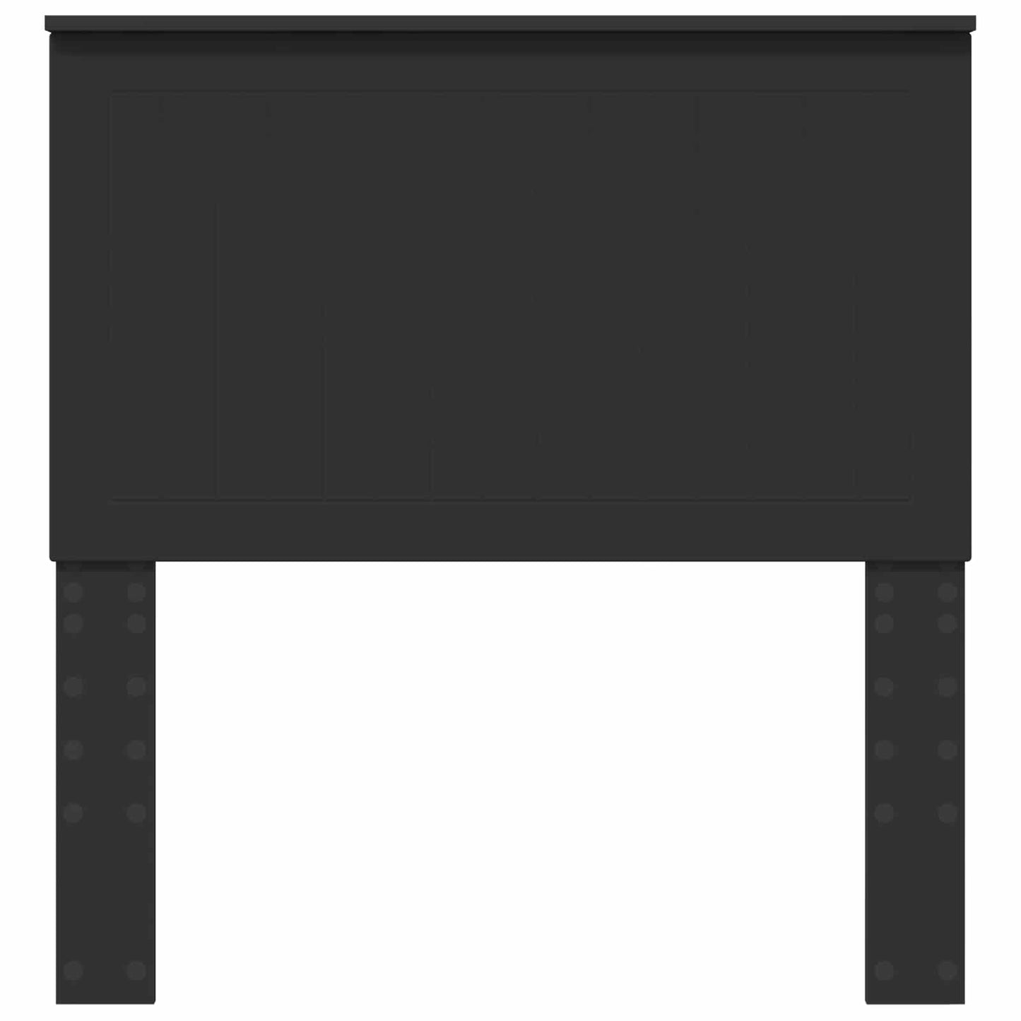 Headboard with Headboard Black Oak 90 cm Engineered wood