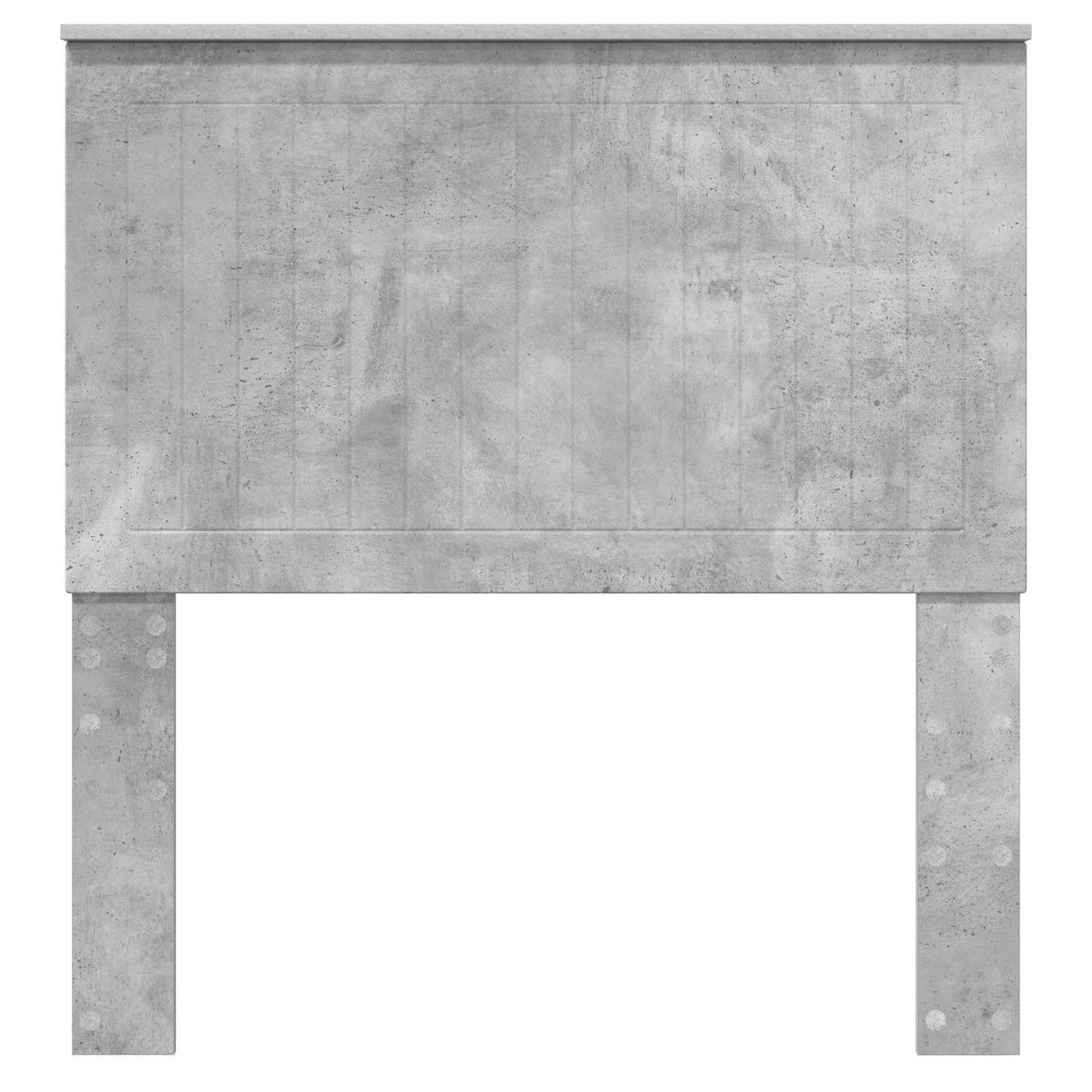 Headboard with Headboard Concrete Grey 90 cm Engineered wood