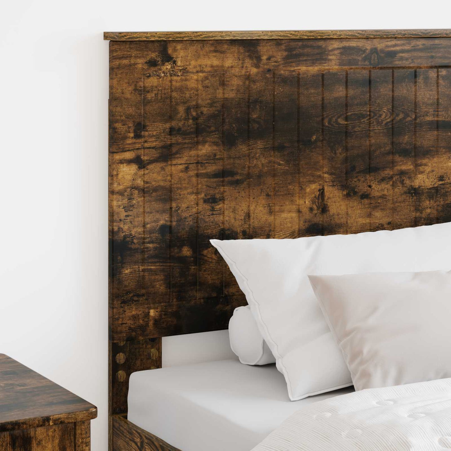 Headboard with Headboard Smoked Oak 90 cm Engineered wood