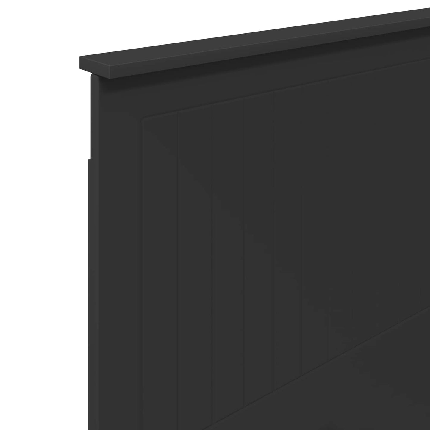 Headboard with Headboard Black Oak 80 cm Engineered wood