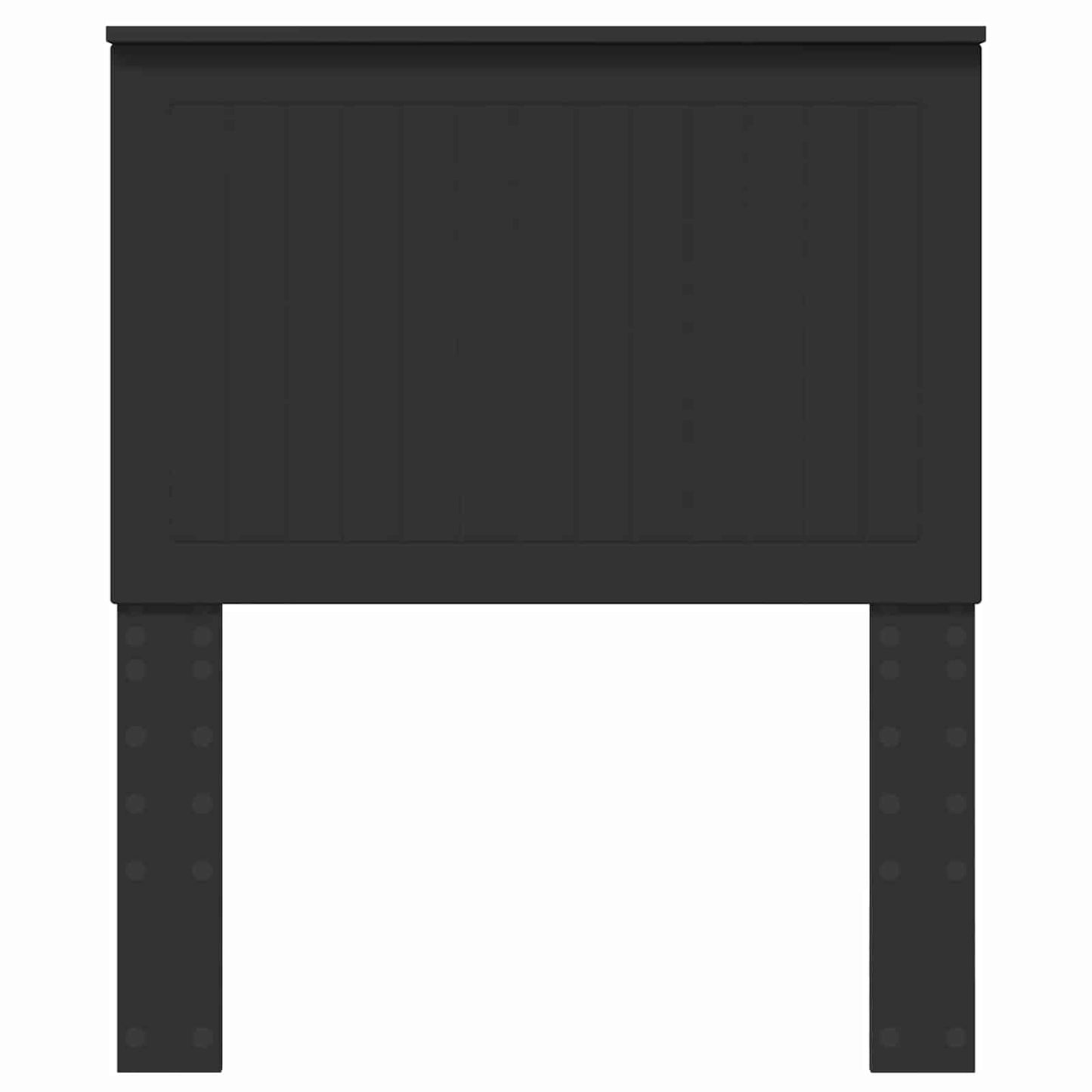 Headboard with Headboard Black Oak 80 cm Engineered wood