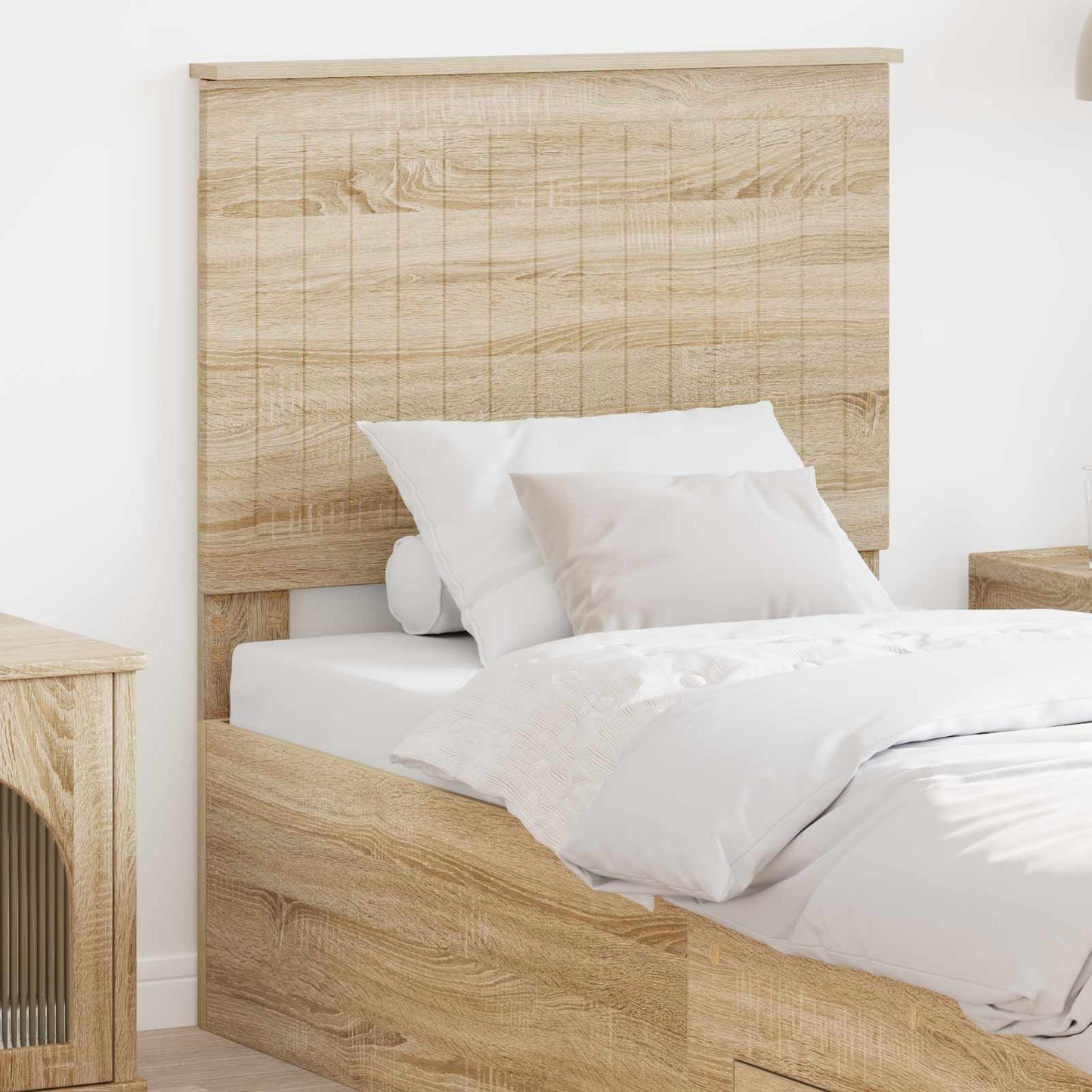 Headboard with Headboard Sonoma Oak 80 cm Engineered wood