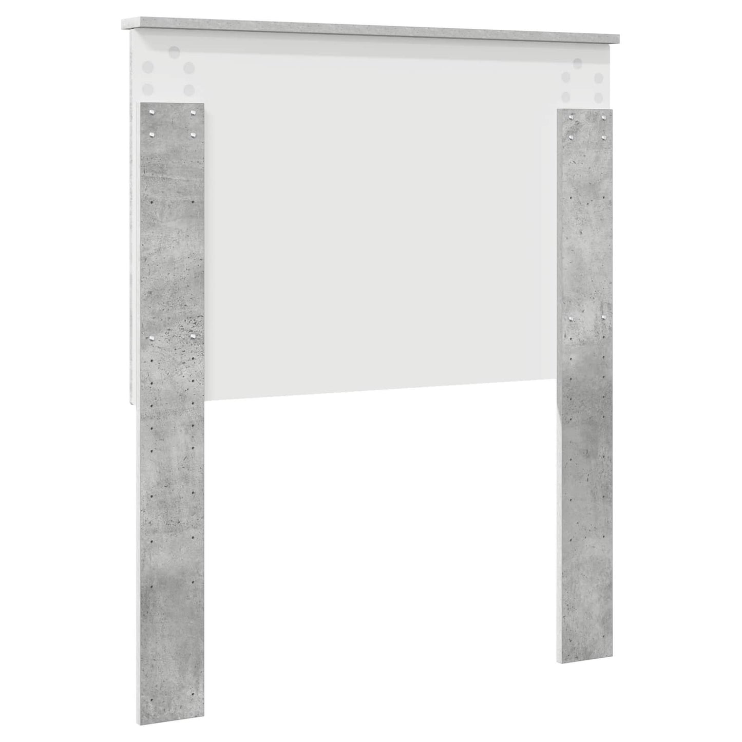 Headboard with Headboard Concrete Grey 80 cm Engineered wood