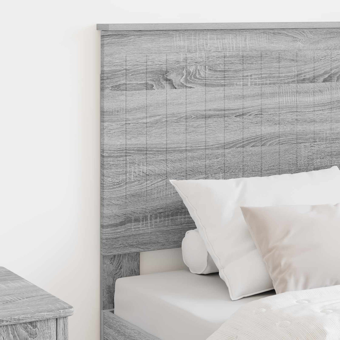 Headboard with Headboard Grey Sonoma 80 cm Engineered wood