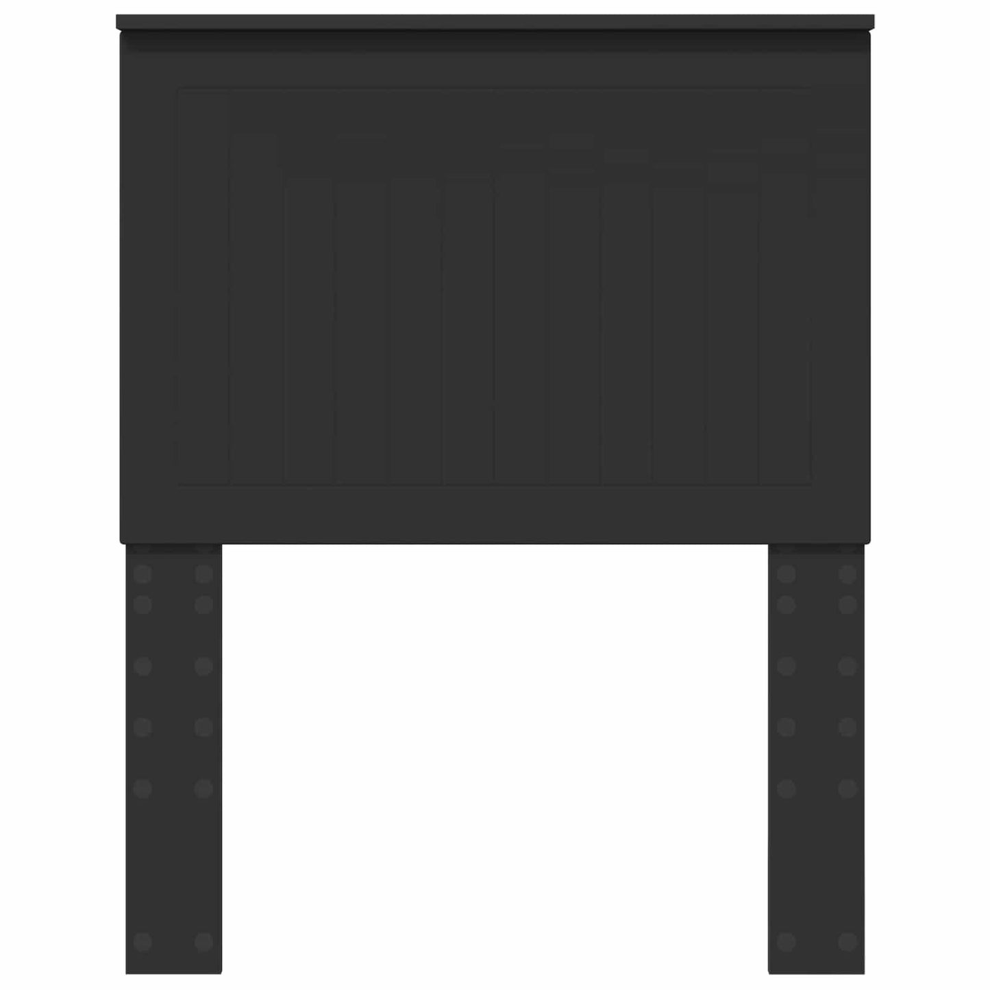 Headboard with Headboard Black Oak 75 cm Engineered wood