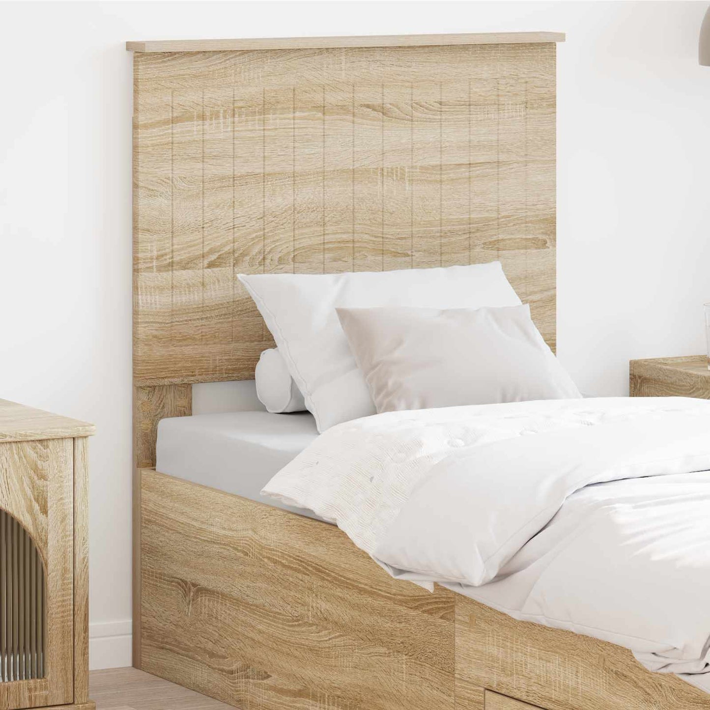 Headboard with Headboard Sonoma Oak 75 cm Engineered wood