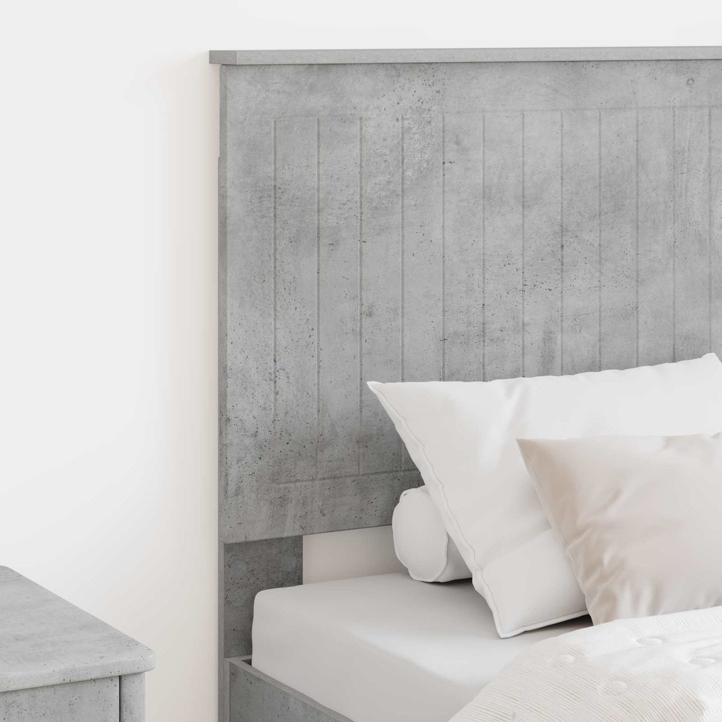 Headboard with Headboard Concrete Grey 75 cm Engineered wood