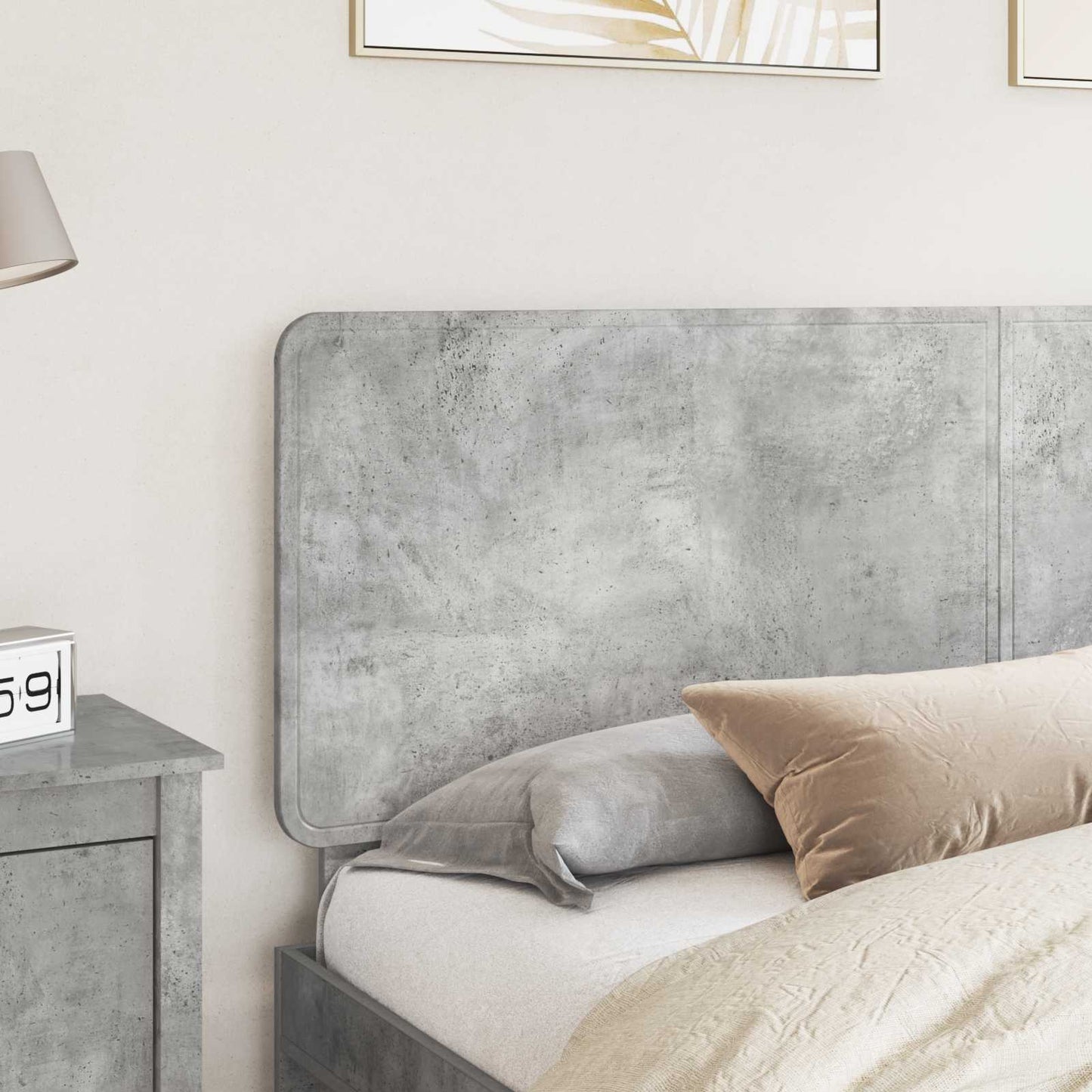 Headboard Concrete Grey Engineered wood