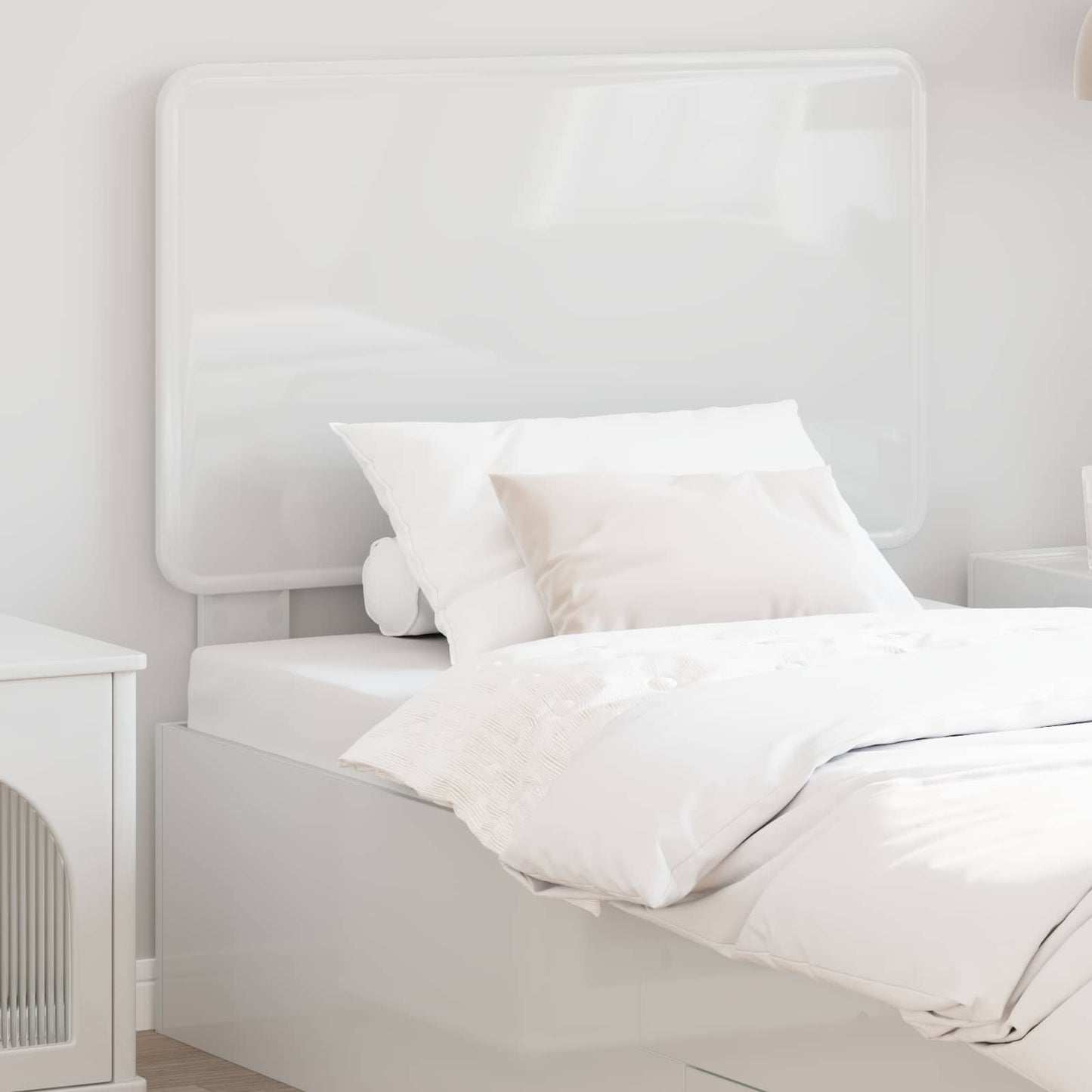 Headboard Gloss White Engineered wood