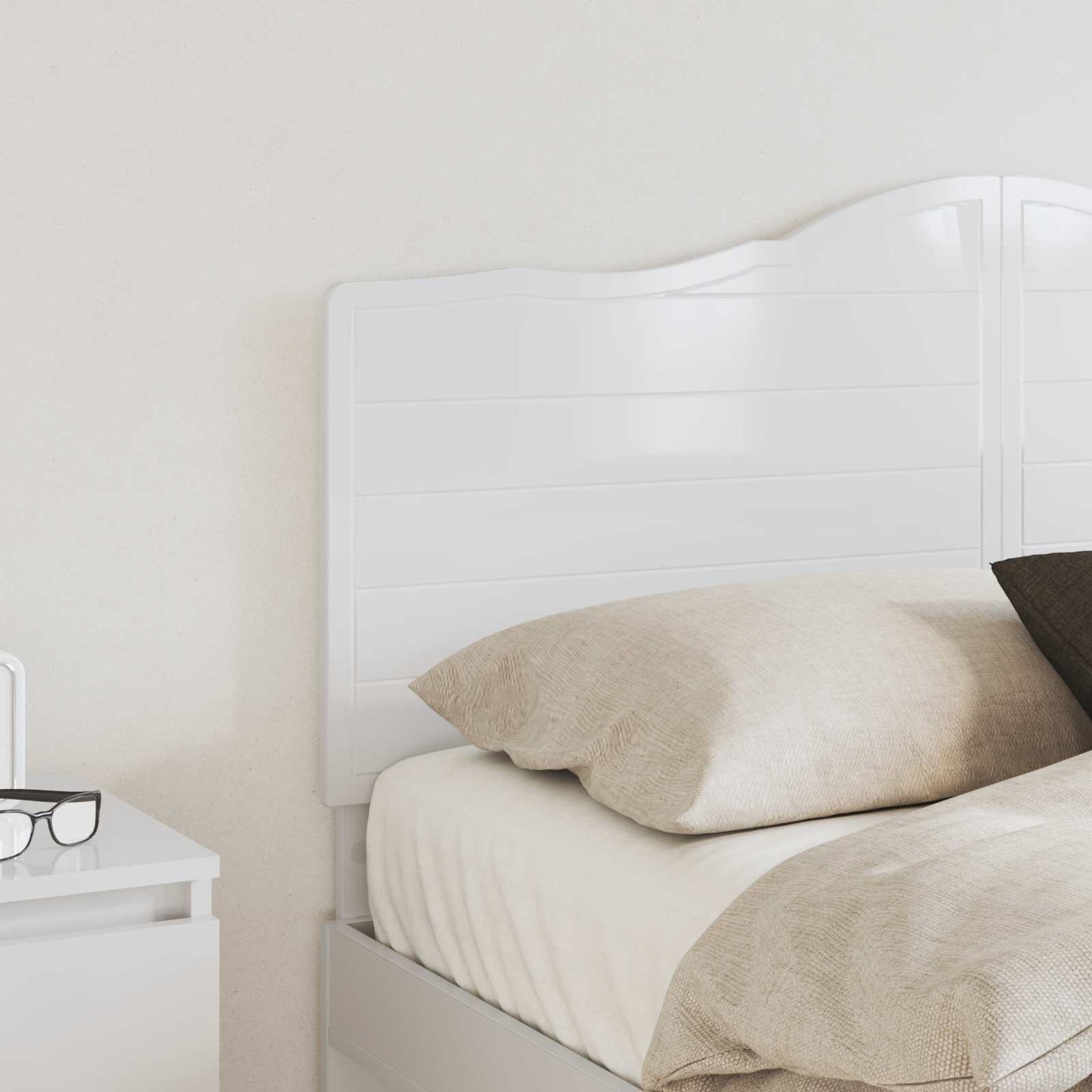 Headboard Gloss White Engineered wood