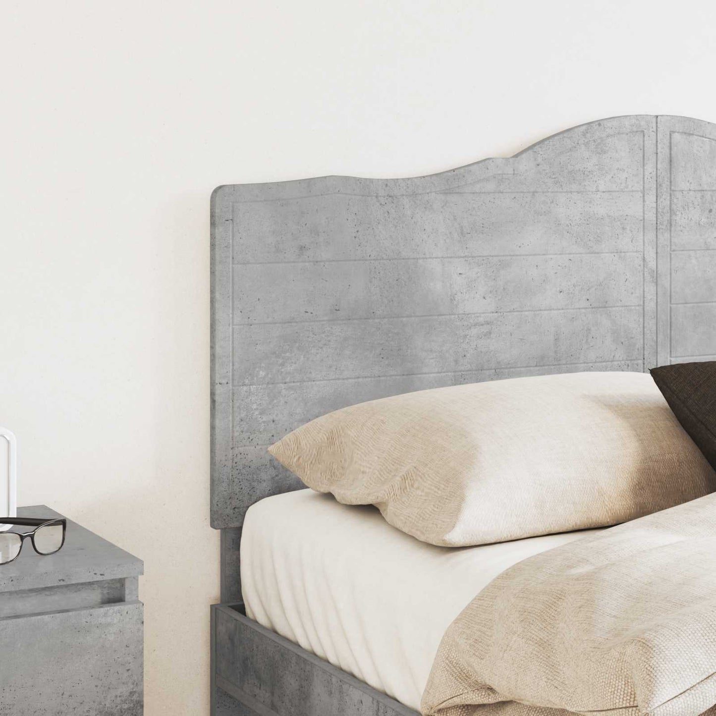 Headboard Concrete Grey Engineered wood